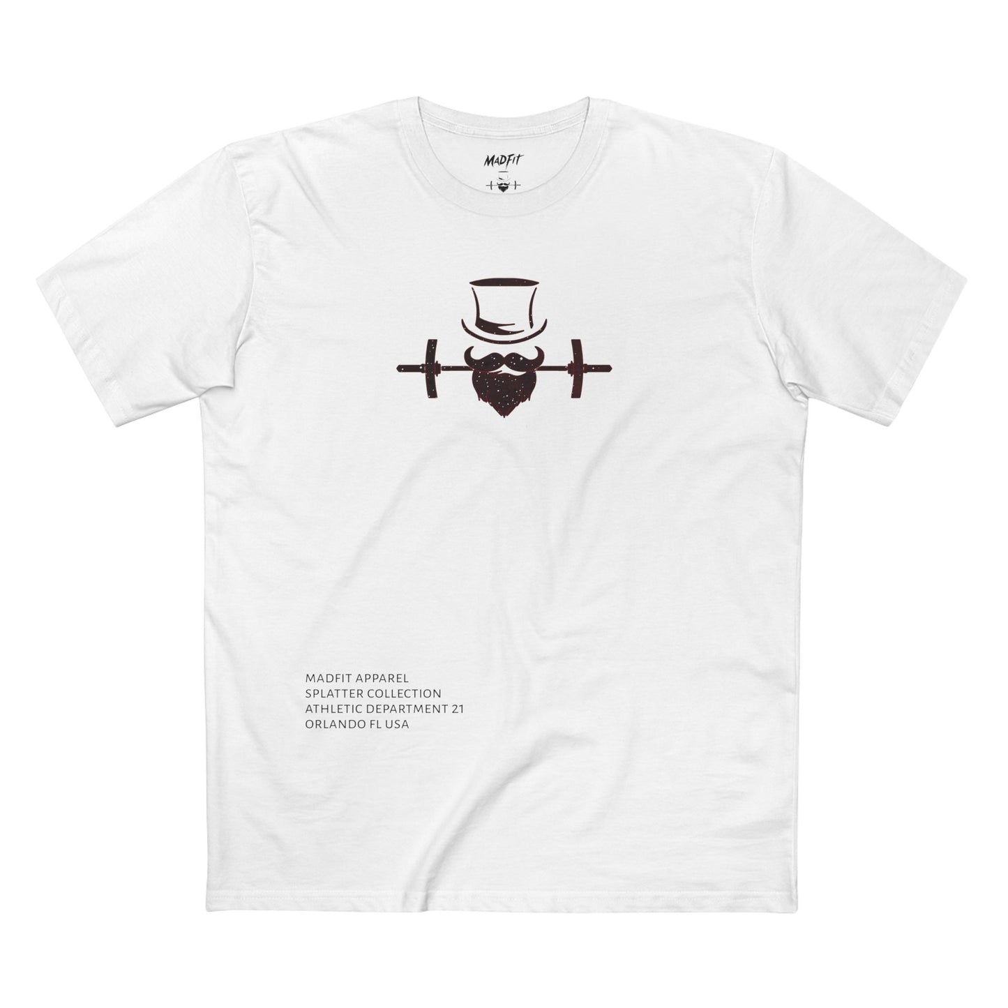 Burgundy Splatter MadFit Tee