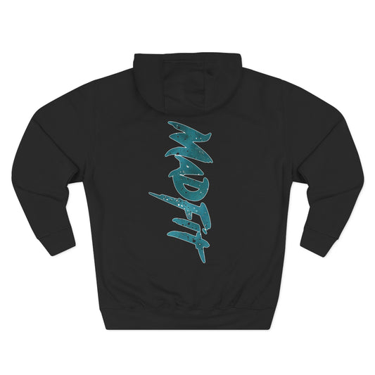Deep Teal Splatter Hoodie