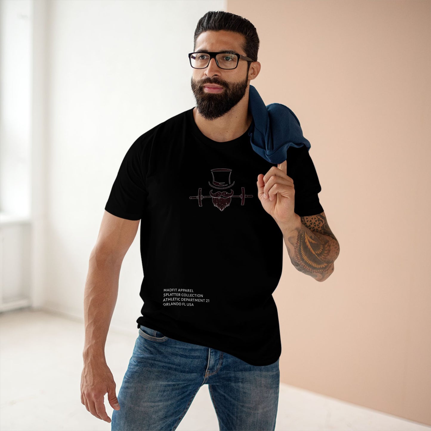 Burgundy Splatter MadFit Tee