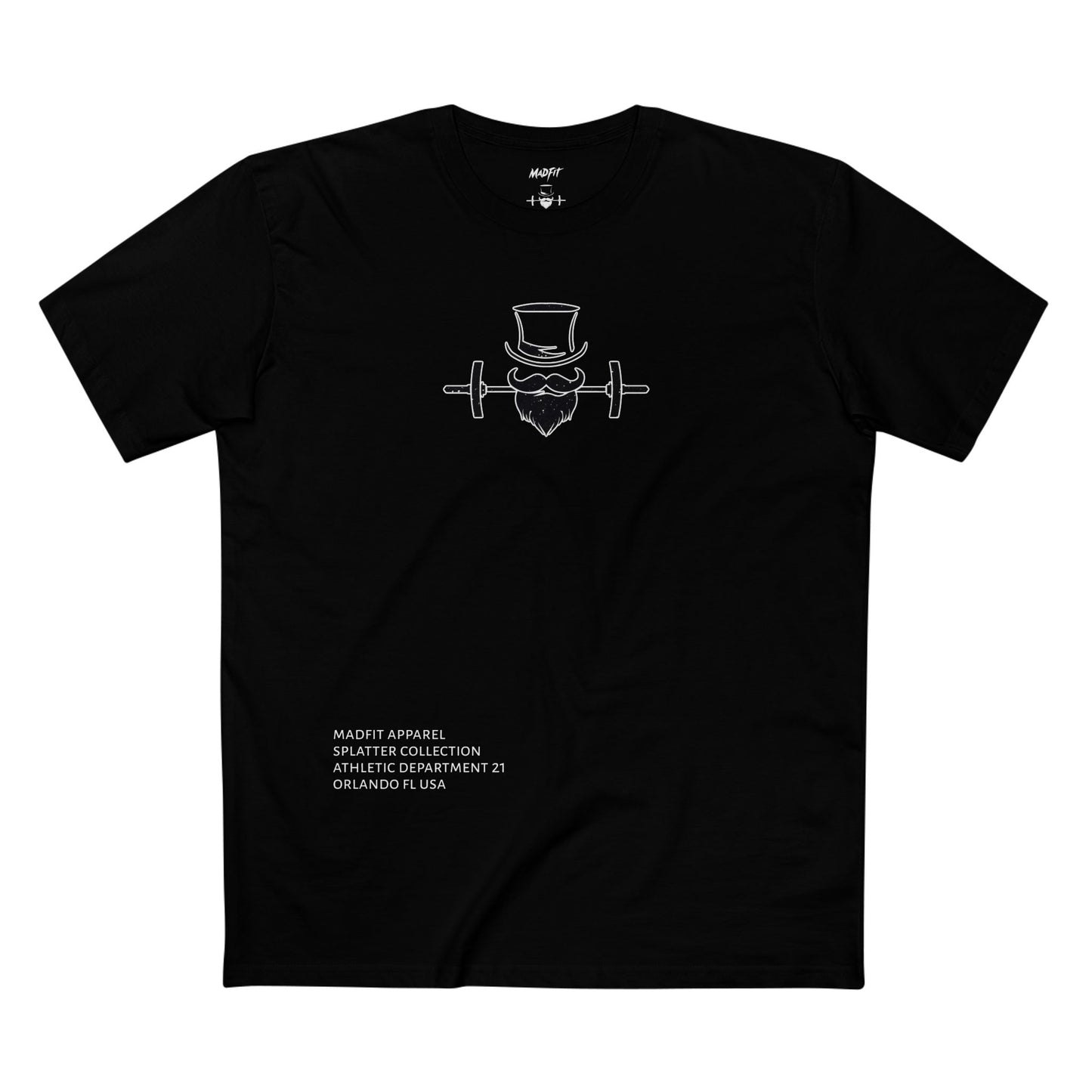 Black Splatter MadFit Tee