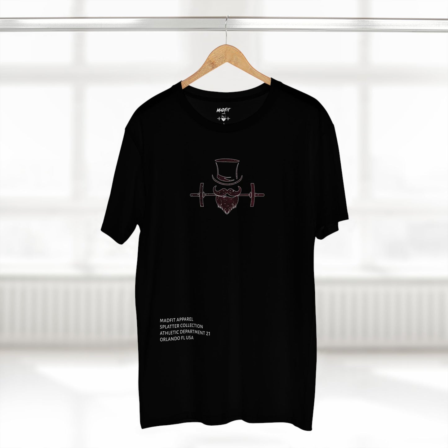 Burgundy Splatter MadFit Tee