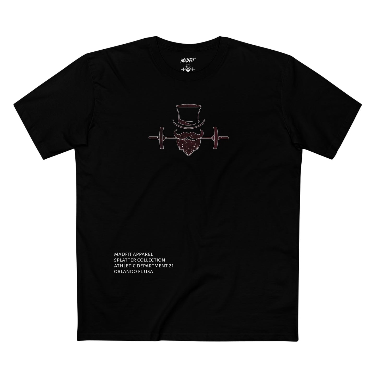 Burgundy Splatter MadFit Tee