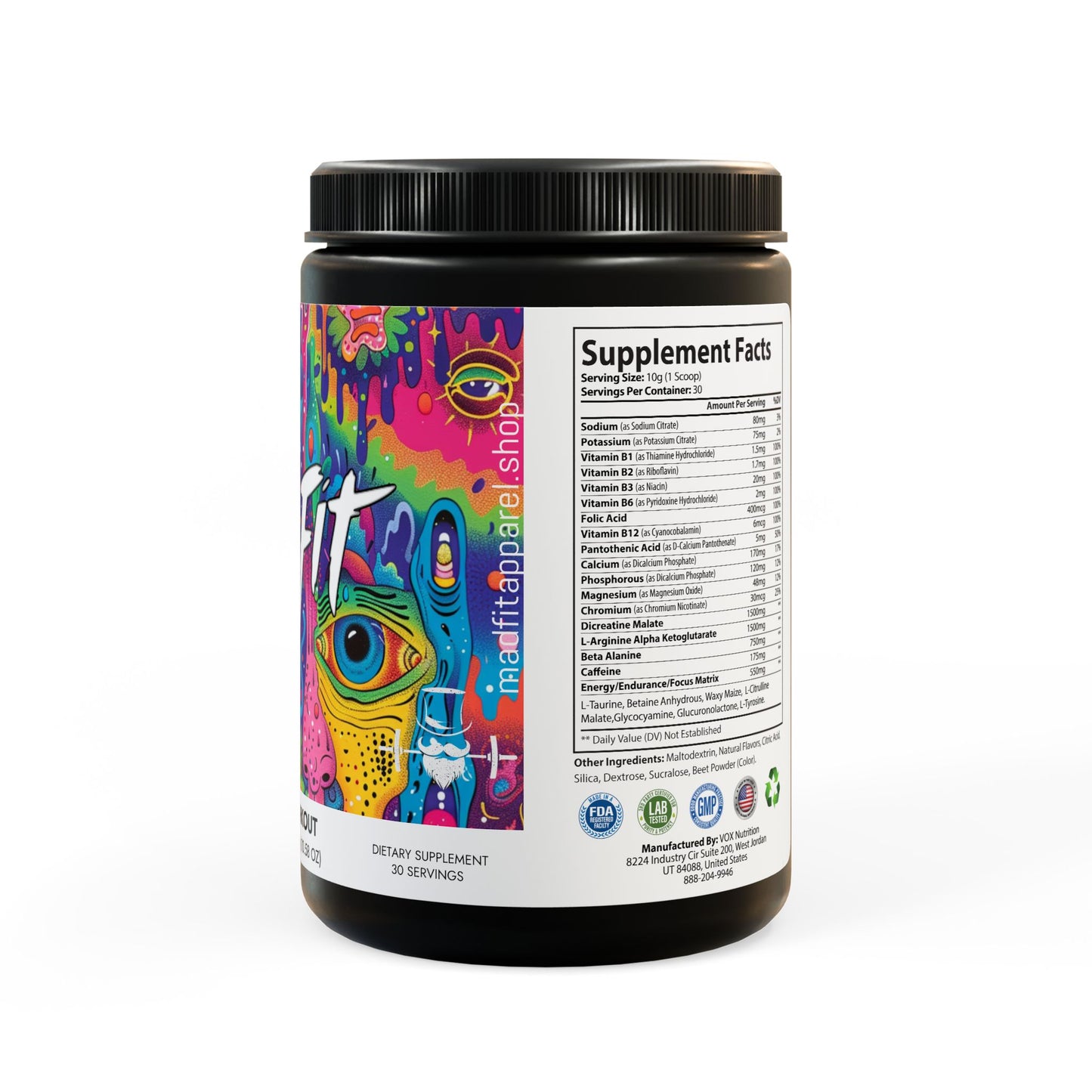 MadFit Workout Support Blend - Watermelon (300g, 10.58oz)