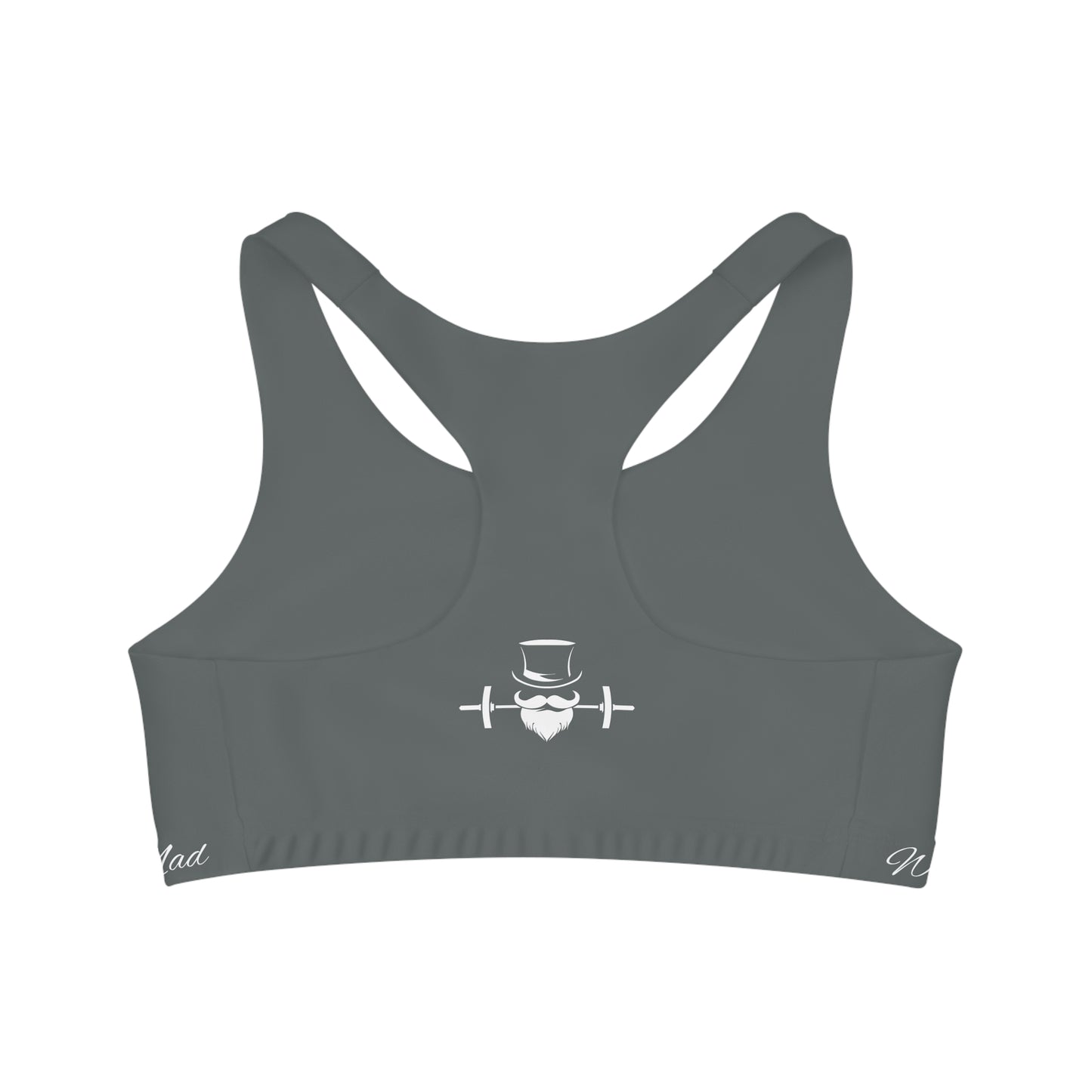 Charcoal Gray MadFit Seamless Sports Bra