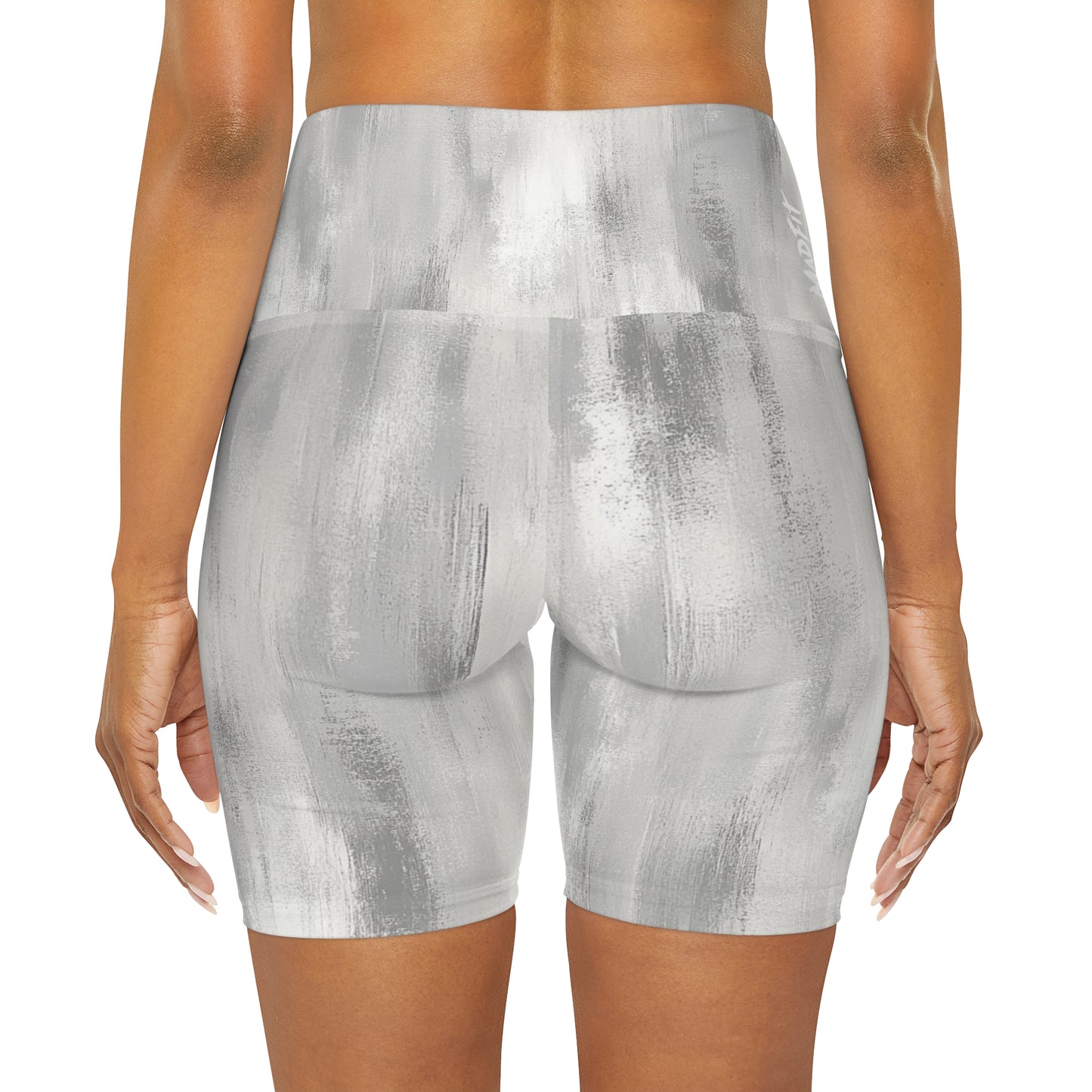 Arctic Gray Brushed High Waisted Shorts