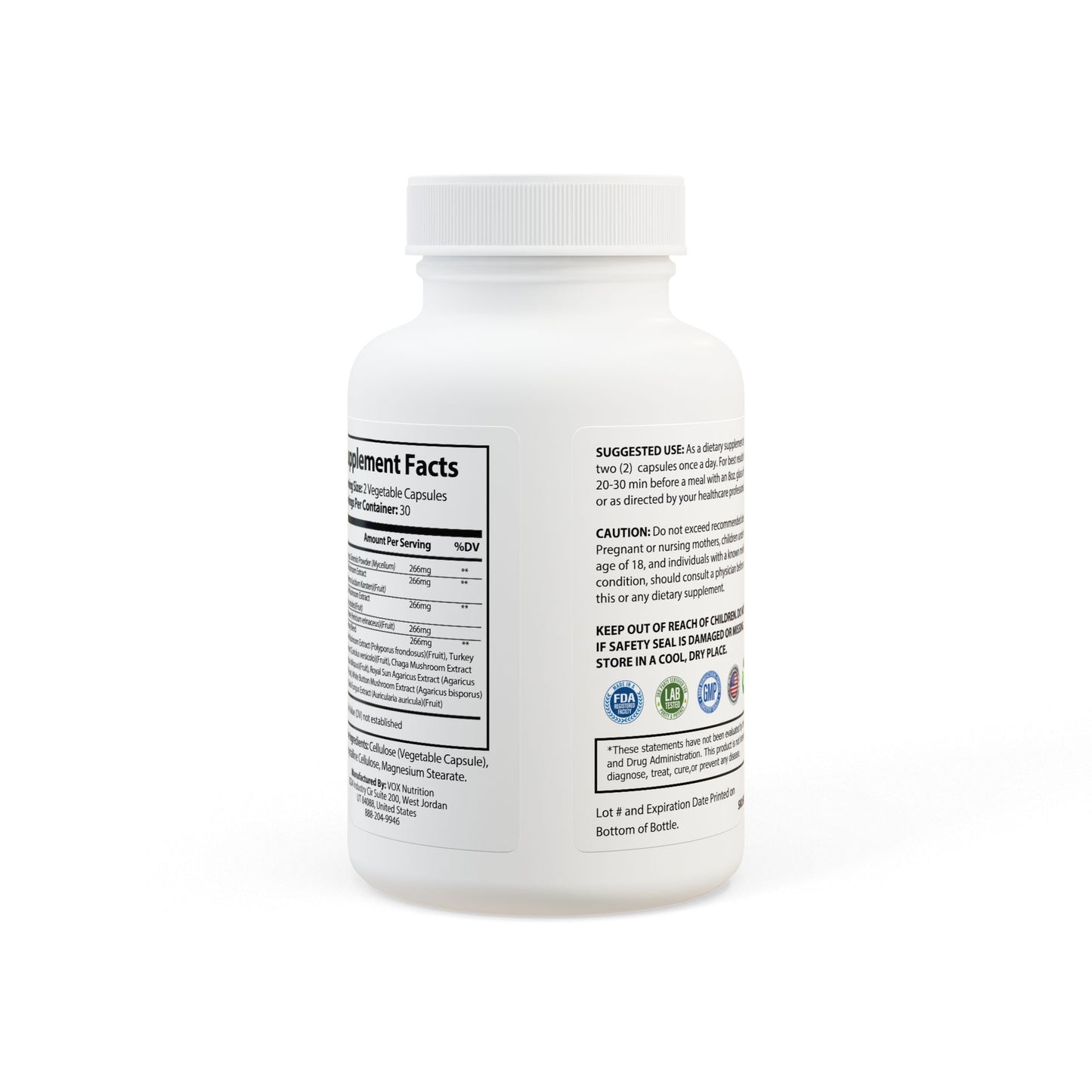 MadFit Botanical Mushroom Capsules (60 ct)