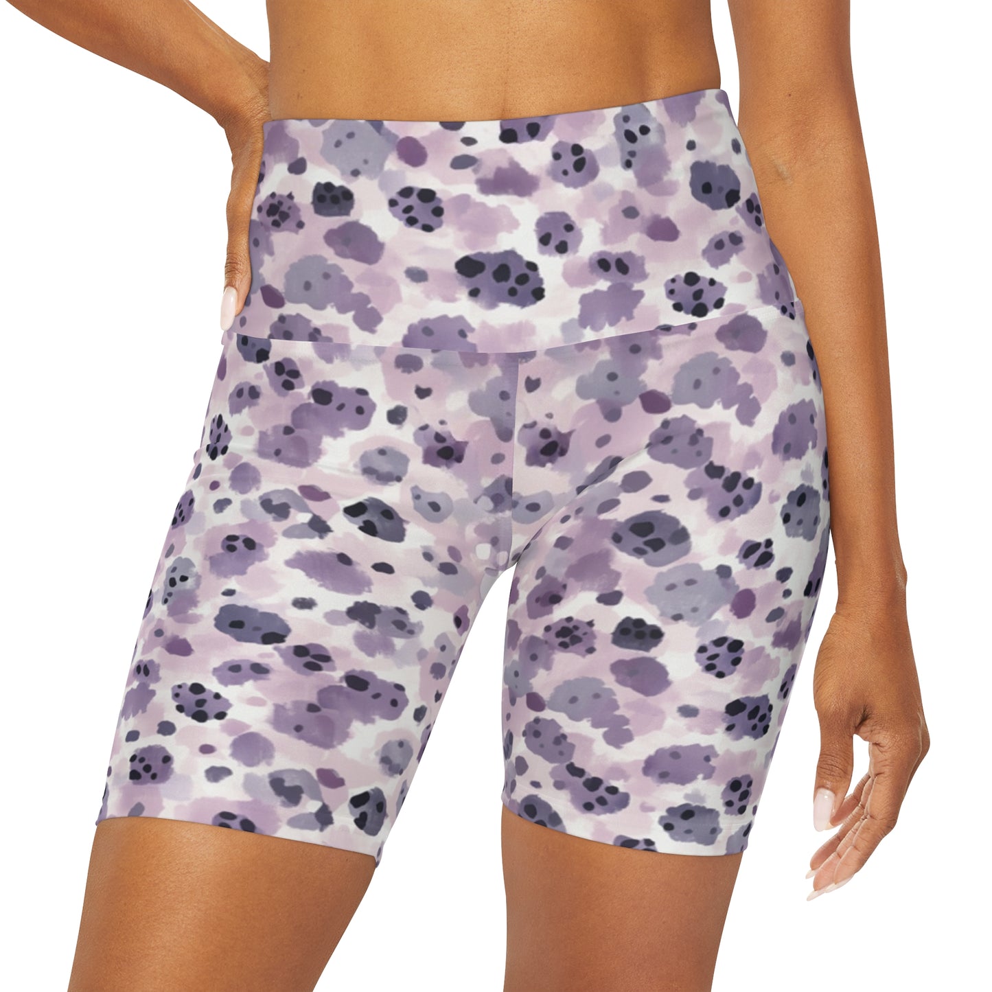 Soft Lavender Night Stalker High Waisted Shorts