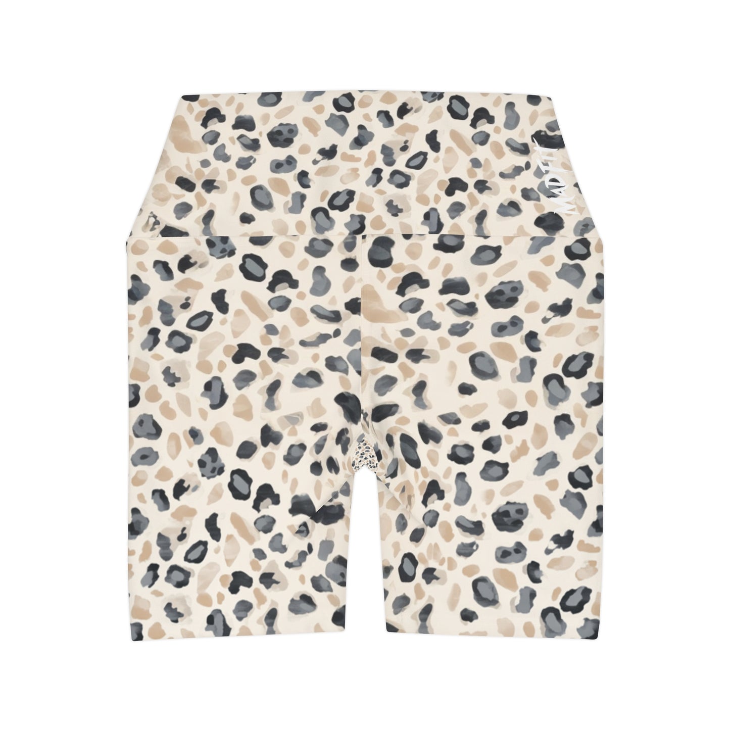 Beige Charcoal Night Stalker High Waisted Shorts