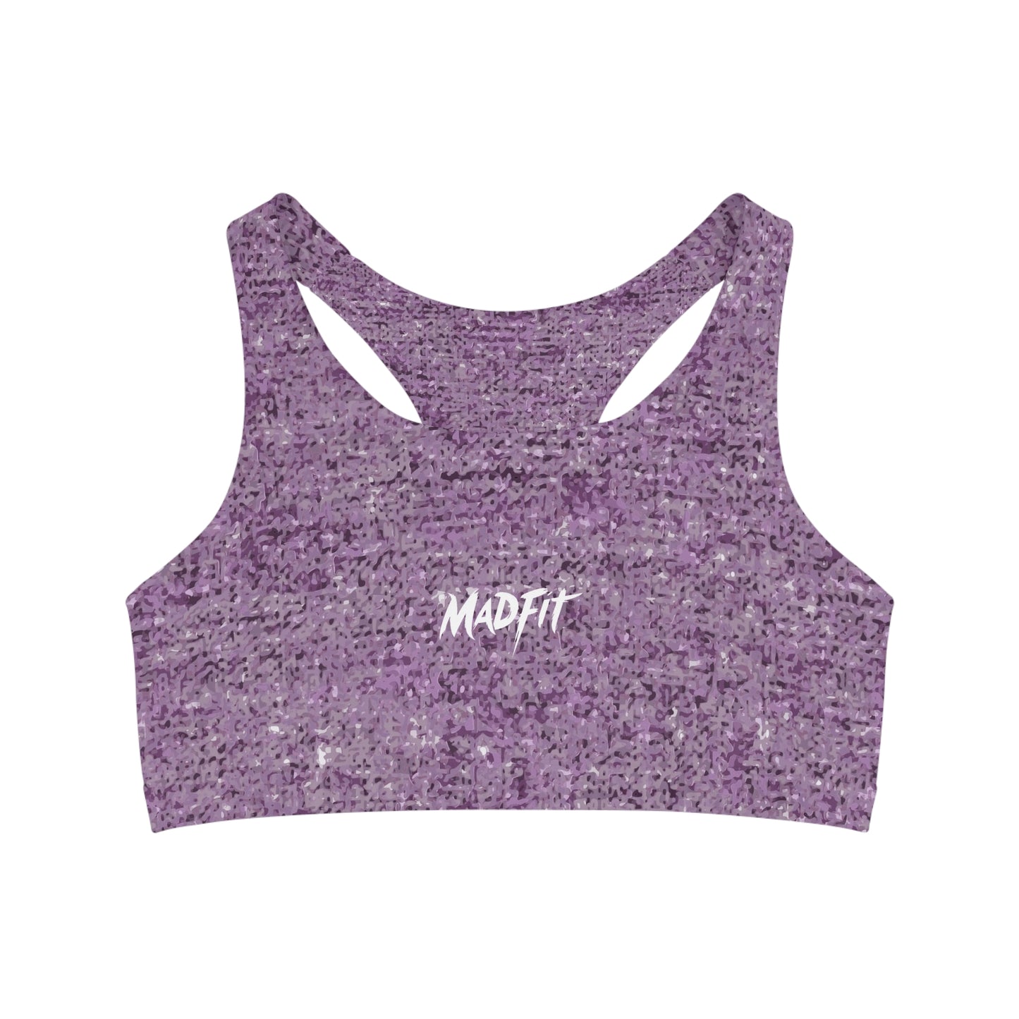 Lavender Heathered Seamless Sports Bra