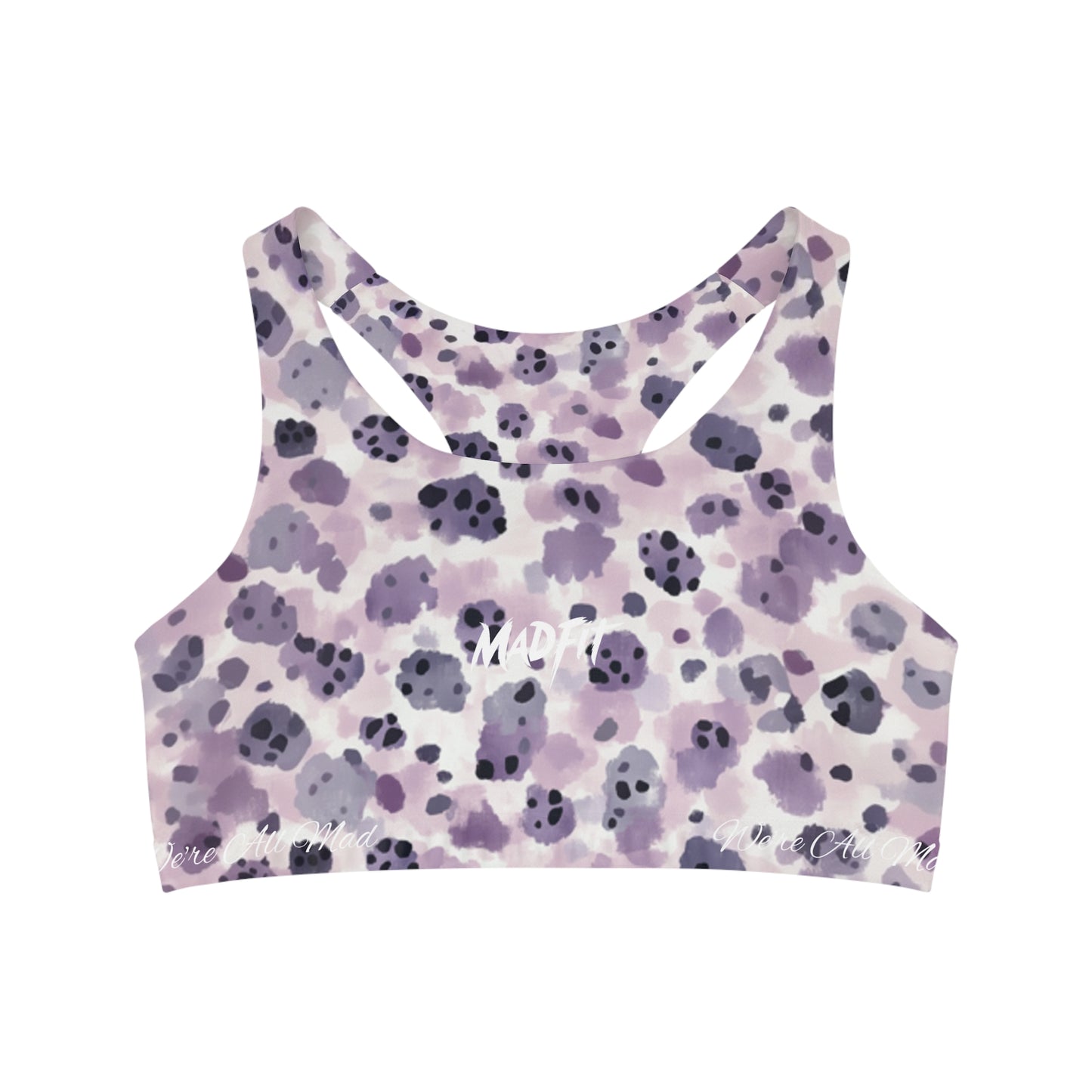 Soft Lavender Night Stalker Seamless Sports Bra