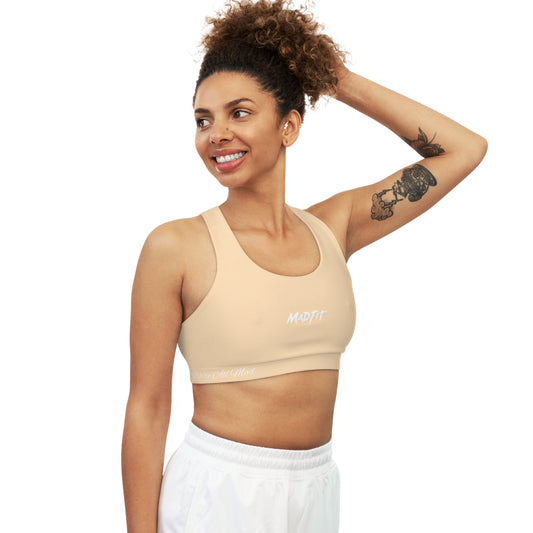 Sandstone Beige MadFit Seamless Sports Bra