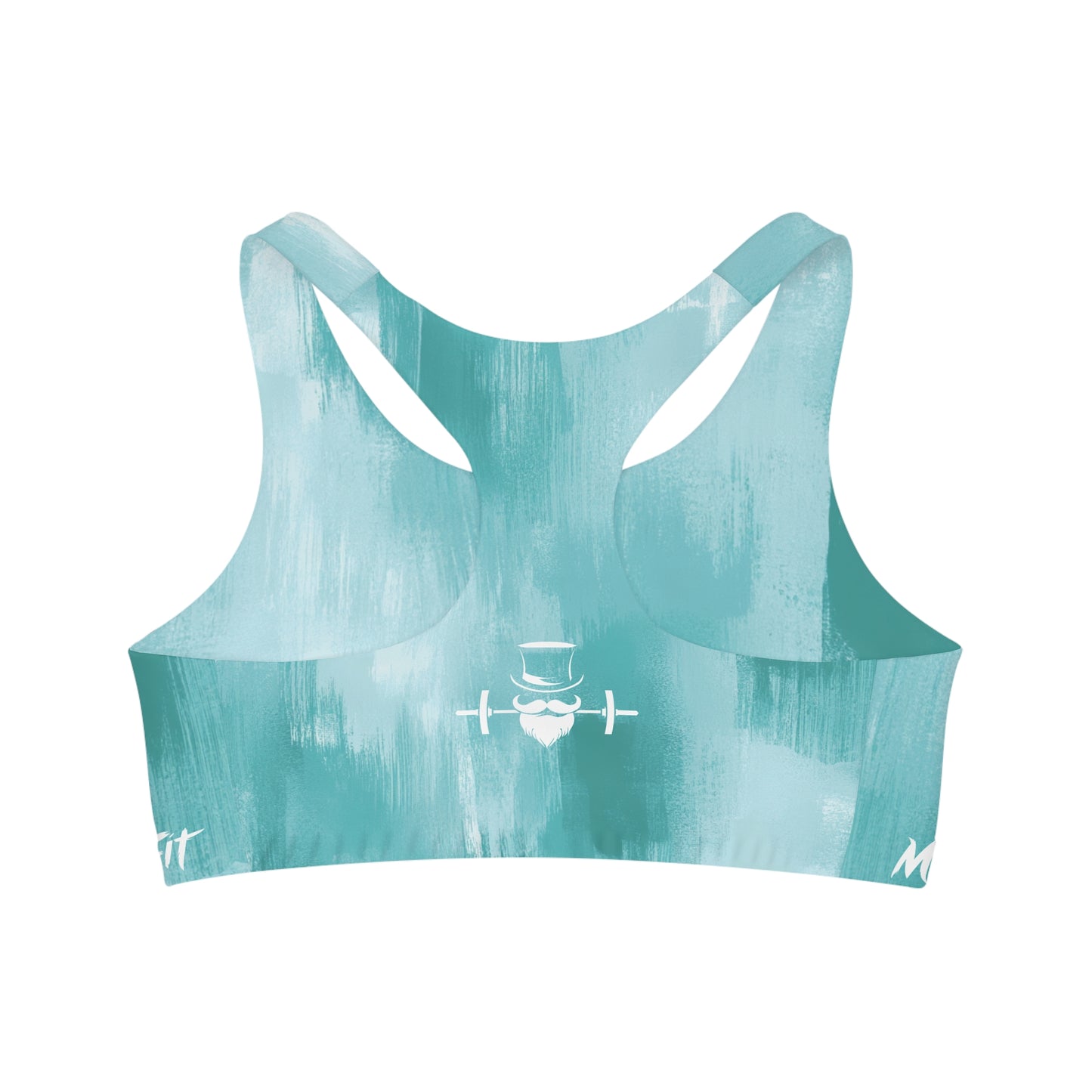 Teal Brushed Seamless Sports Bra