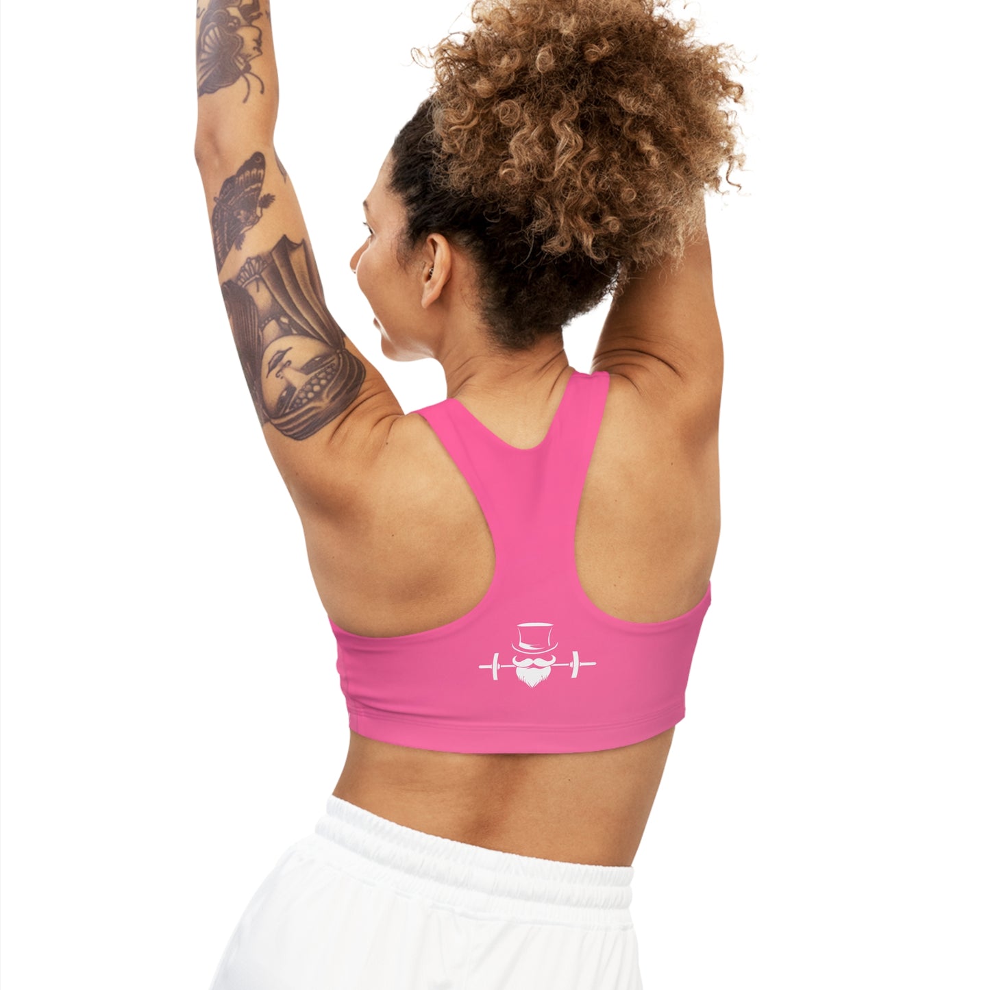 Bubblegum Pink Fade MadFit Seamless Sports Bra