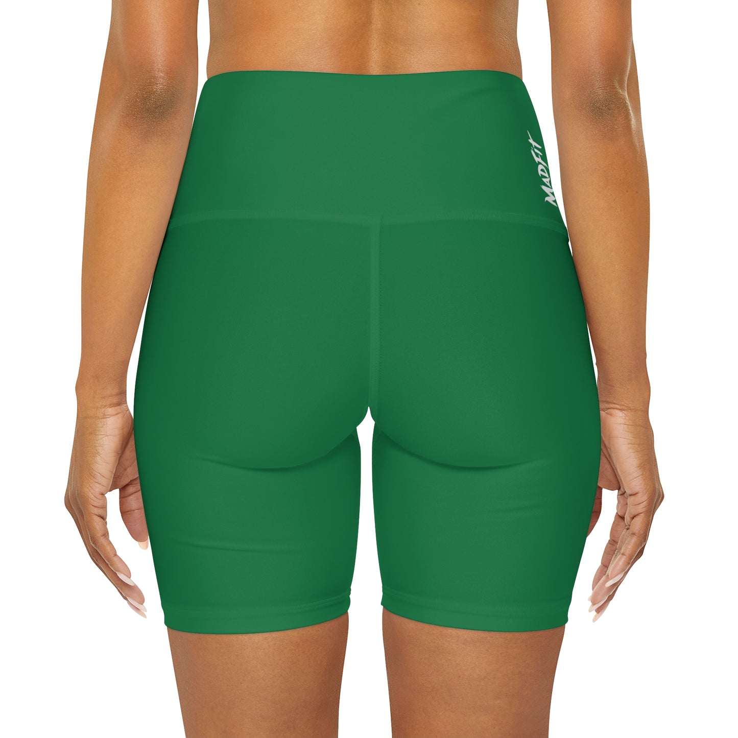 Green MadFit High Waisted Shorts