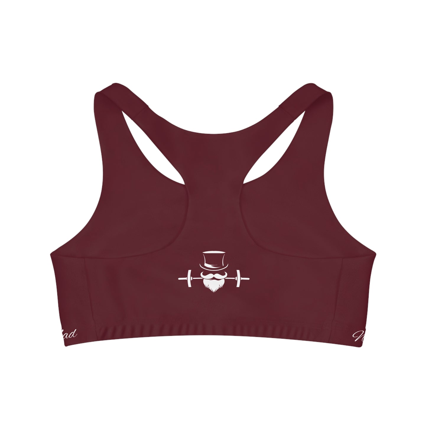 Burgundy MadFit Seamless Sports Bra