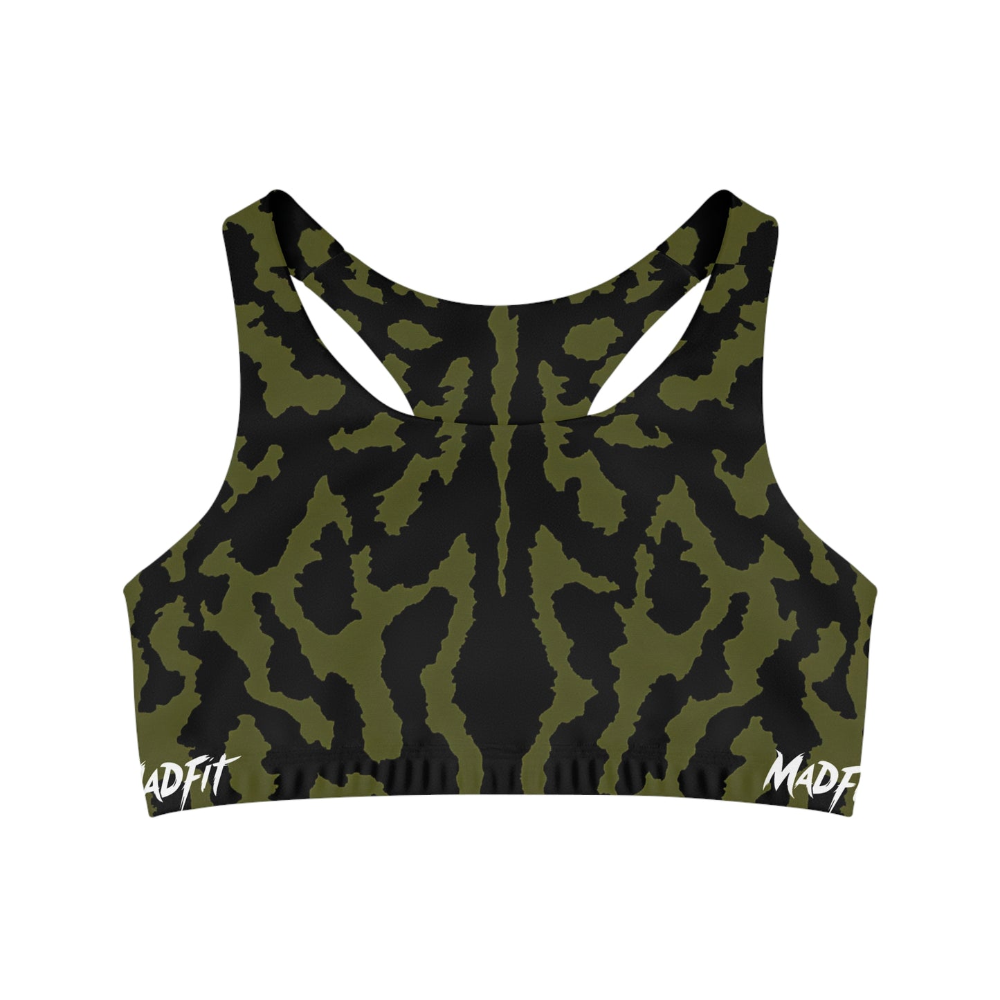 Midnight Jungle Camo Seamless Sports Bra