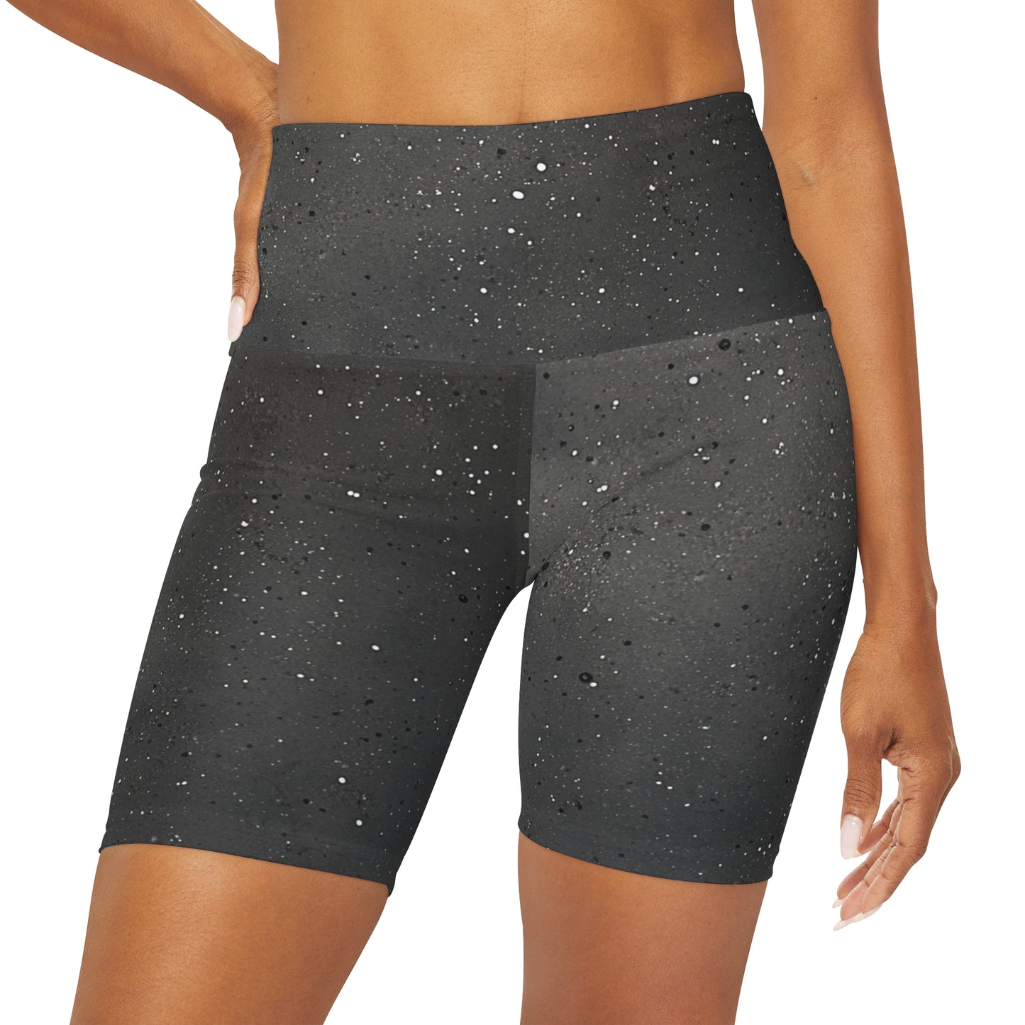 Charcoal “Speckled” High Waisted Shorts