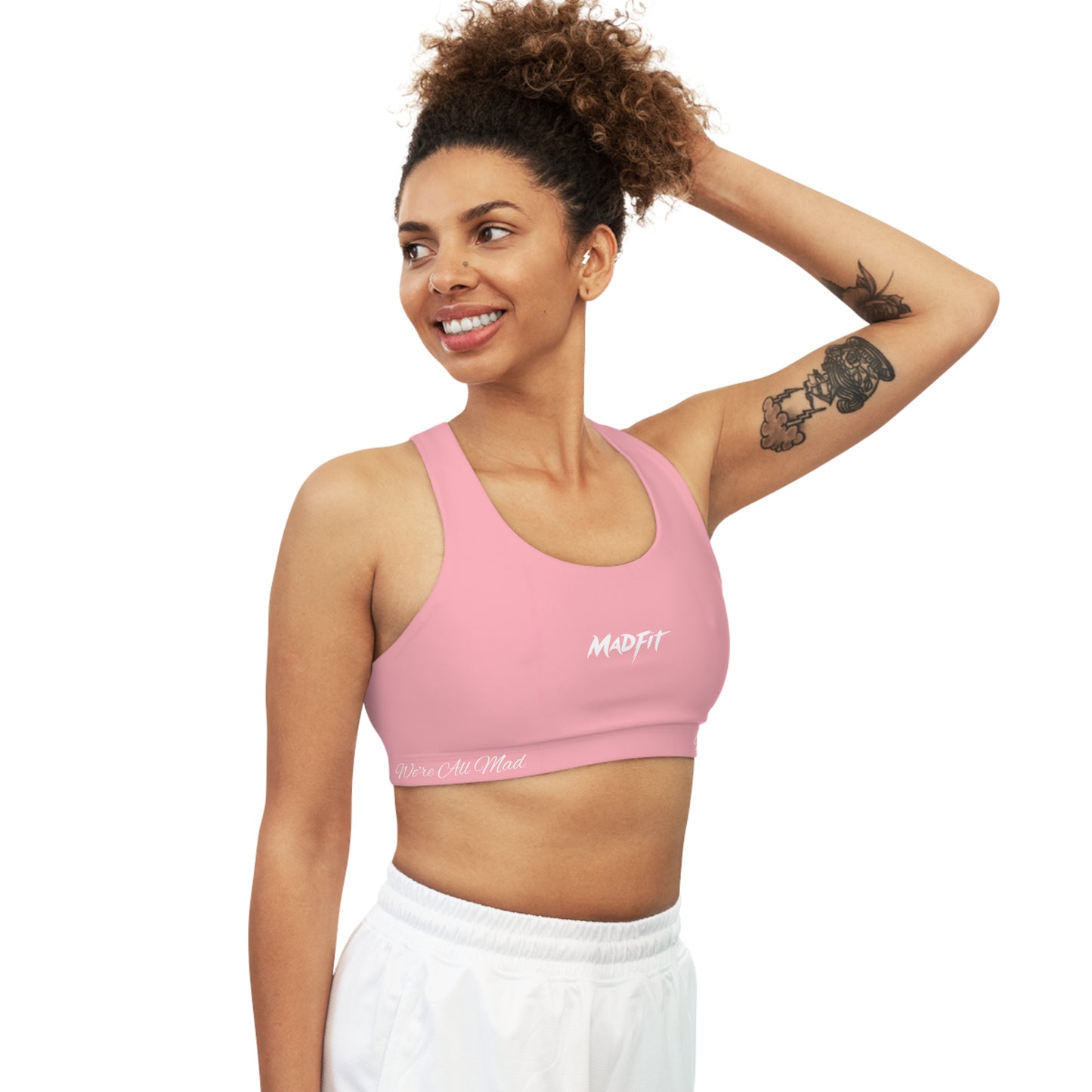 Baby Pink Seamless Sports Bra