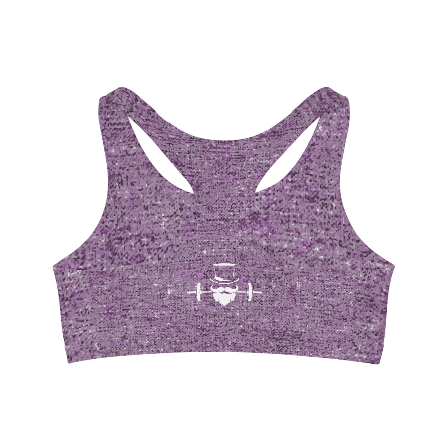 Lavender Heathered Seamless Sports Bra