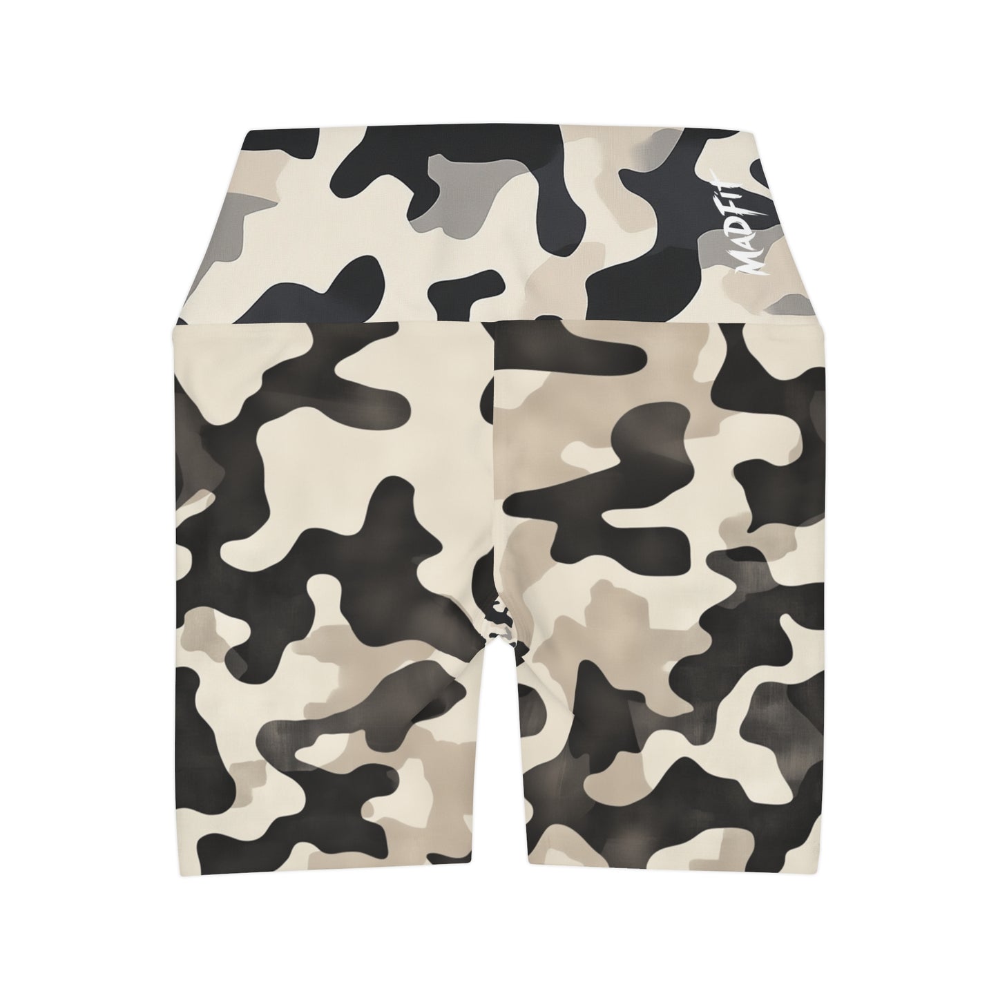 Soft Neutral Camo High Waisted Shorts