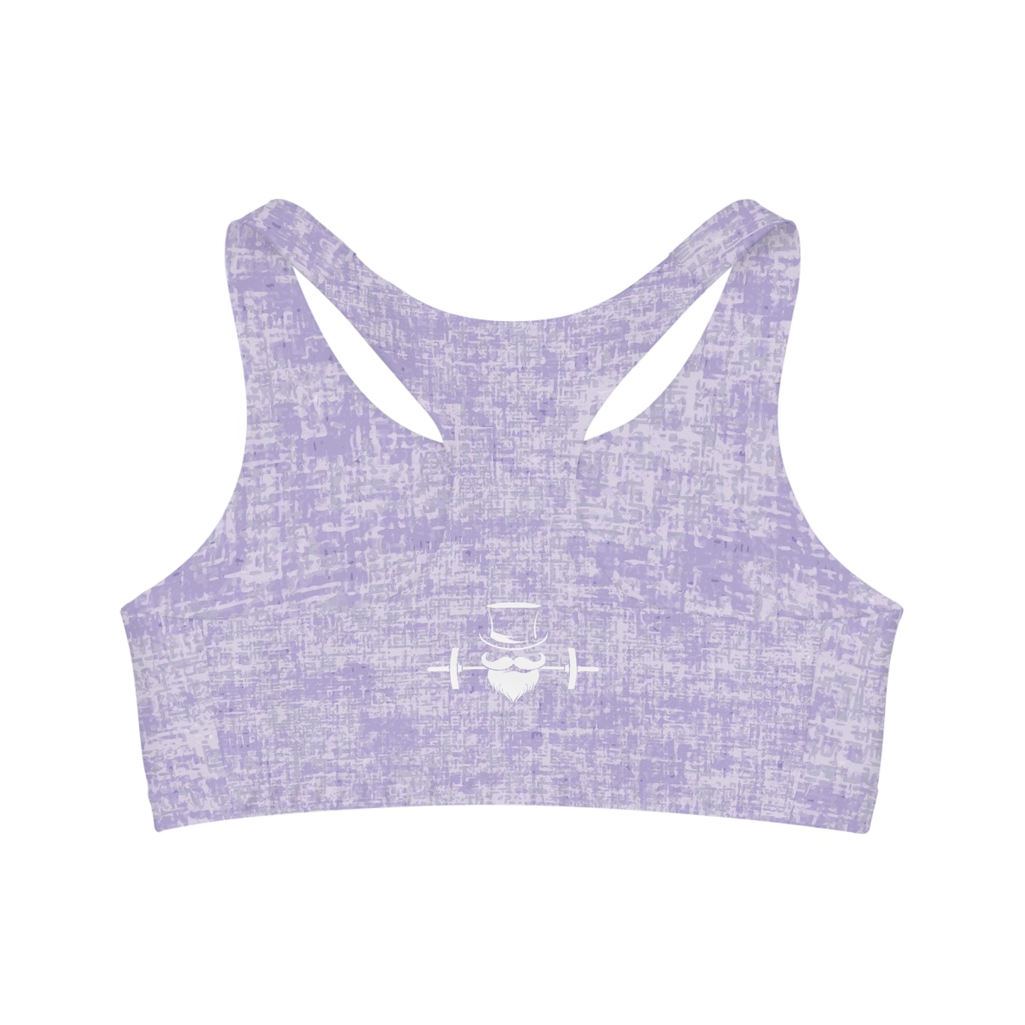 Lavender Heathered Seamless Sports Bra