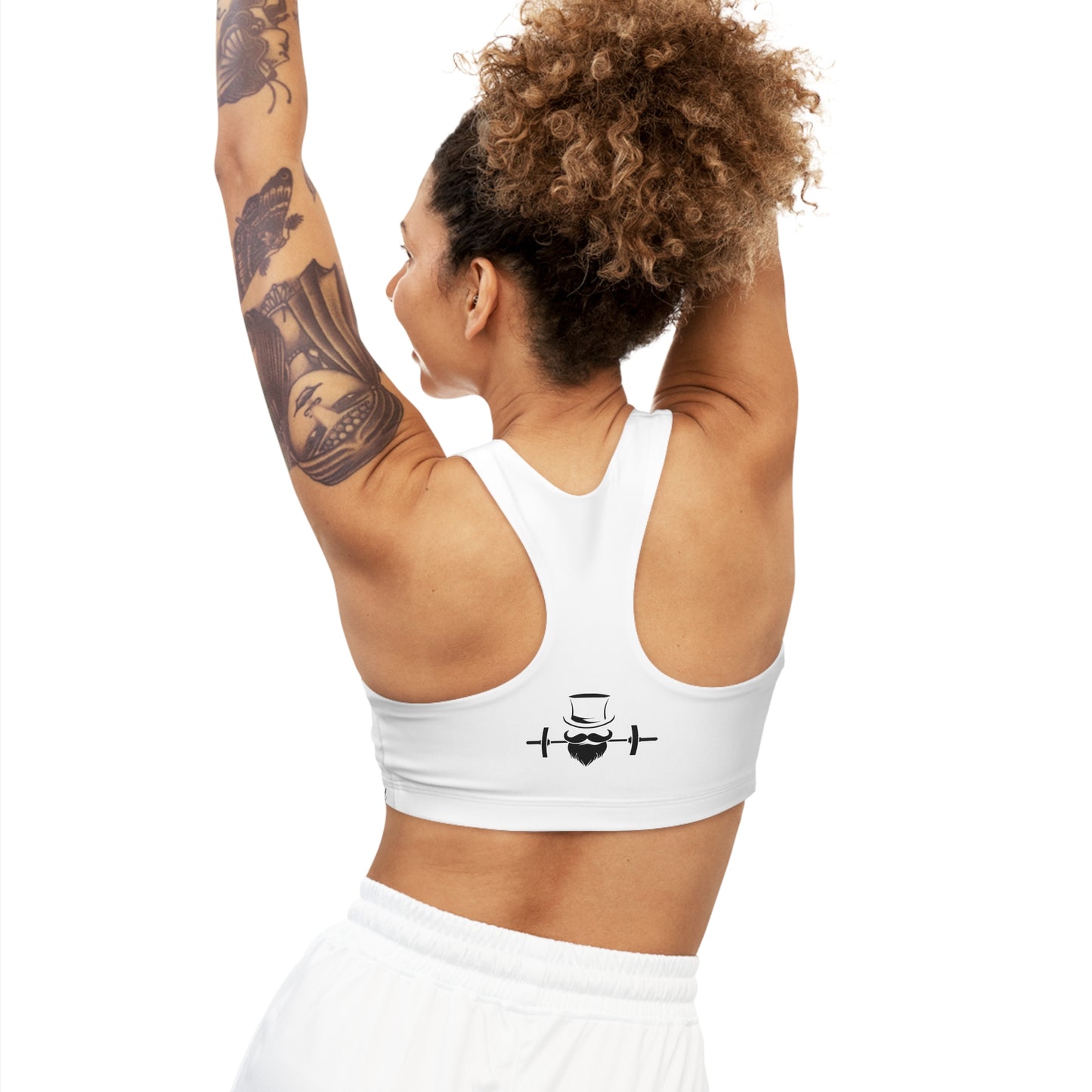 Arctic White MadFit Seamless Sports Bra