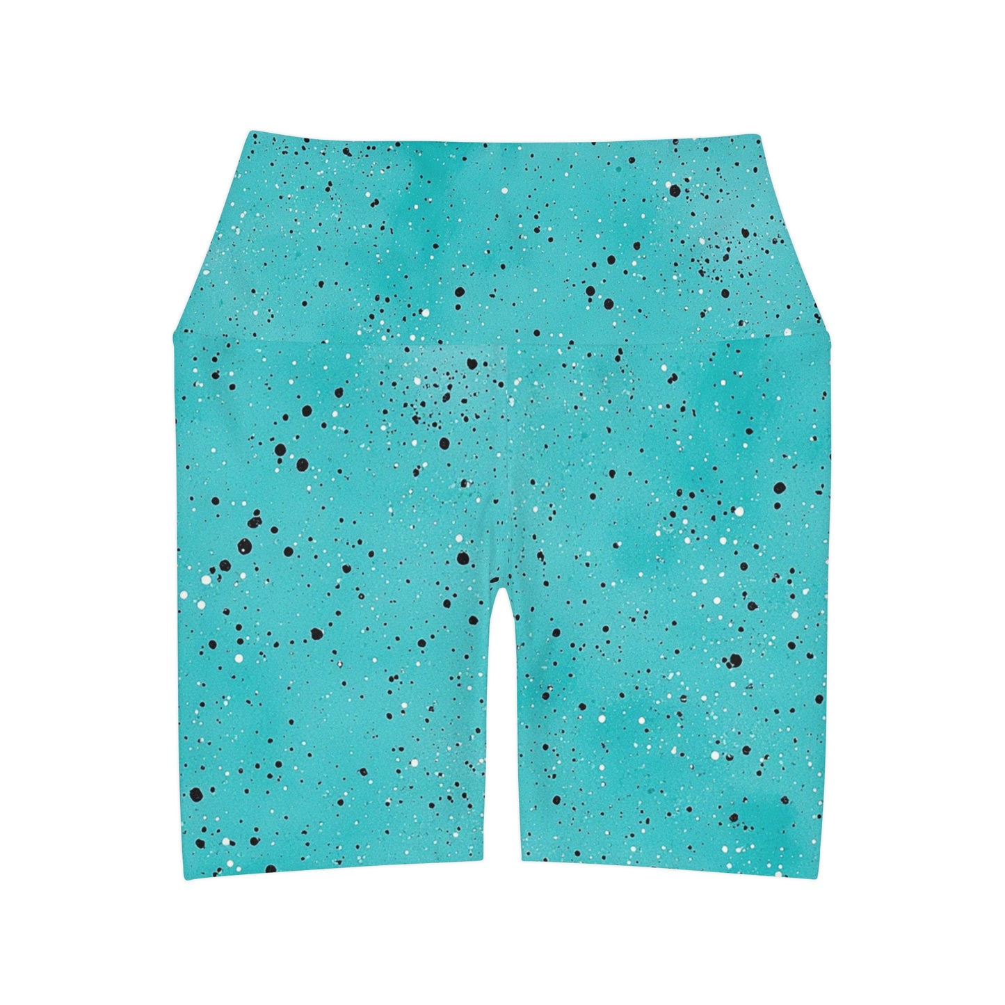 Teal “Speckled” High Waisted Shorts