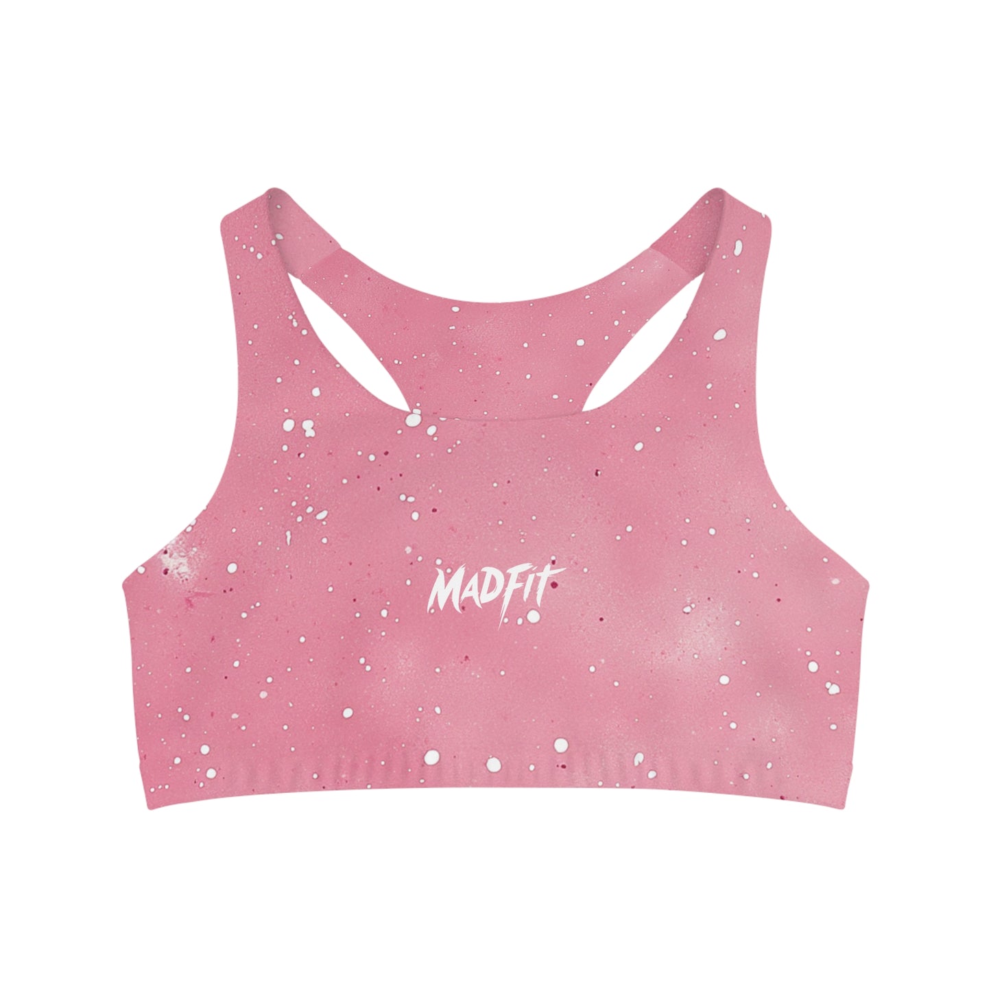 Blush Pink Speckled Seamless Sports Bra