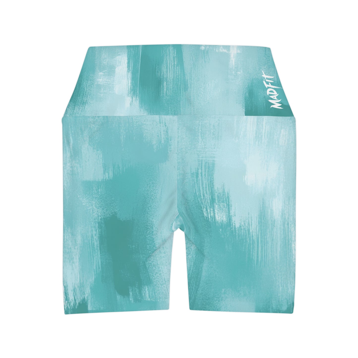 Teal Brushed High Waisted Shorts