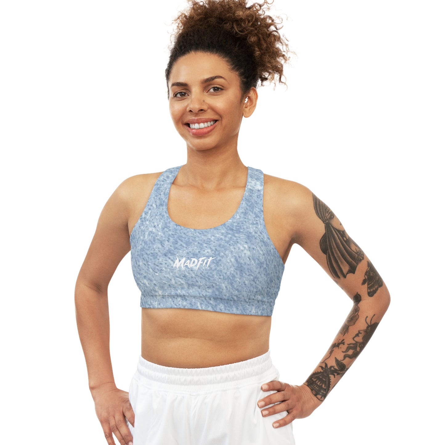 Winter Heathered Seamless Sports Bra