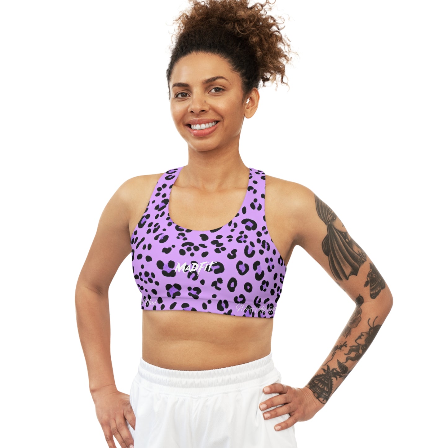 Light Purple Night Stalker Seamless Sports Bra