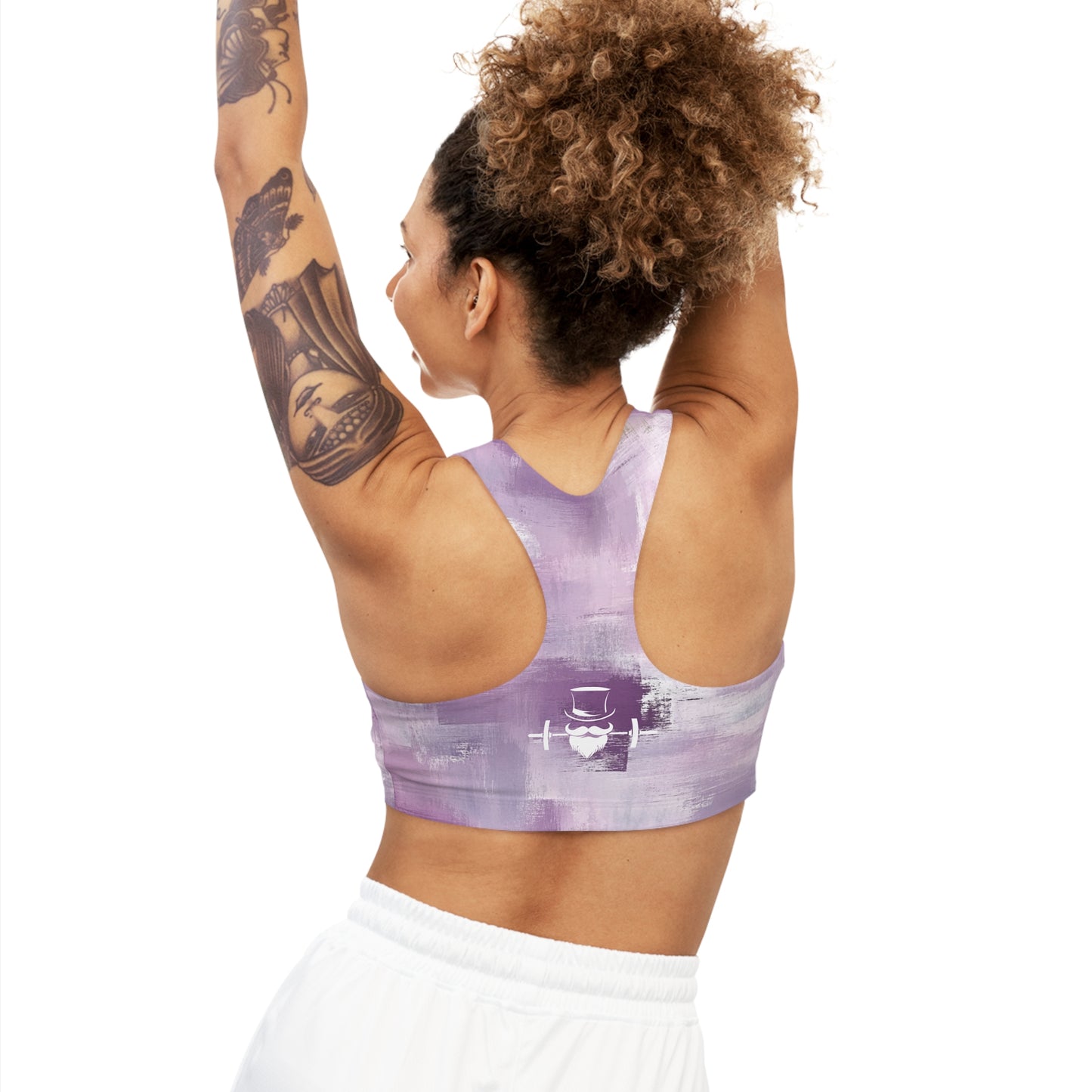 Lavender Brushed Seamless Sports Bra