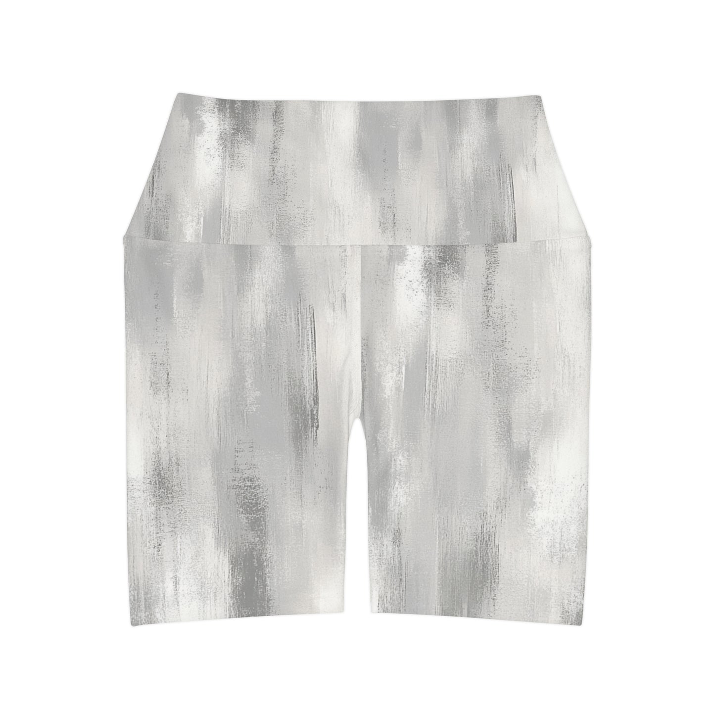 Arctic Gray Brushed High Waisted Shorts