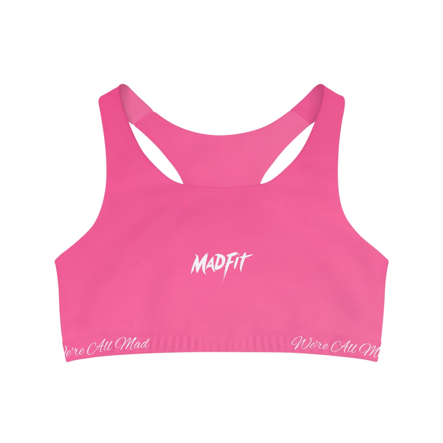 Bubblegum Pink Fade MadFit Seamless Sports Bra