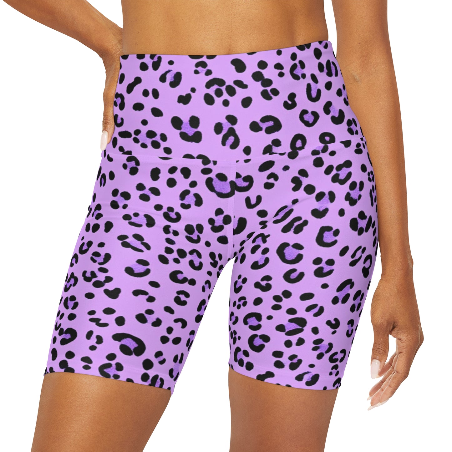 Light Purple Night Stalker High Waisted Shorts