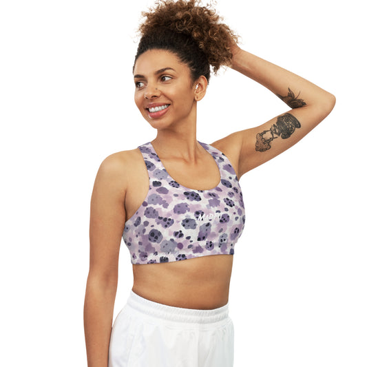 Soft Lavender Night Stalker Seamless Sports Bra