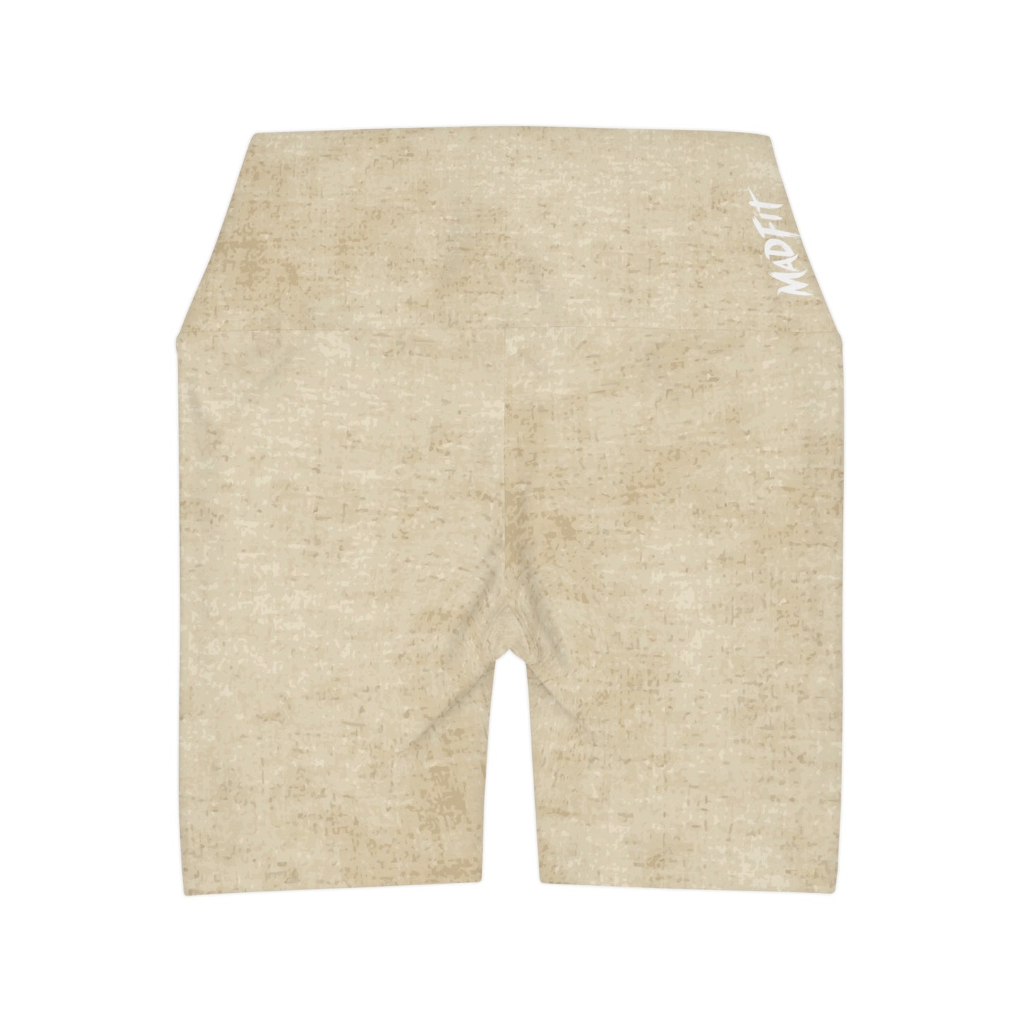 Sandstone Beige Heathered High Waisted Shorts