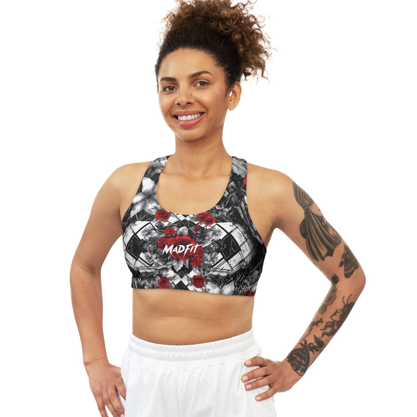 Rose Geo Flow Seamless Sports Bra