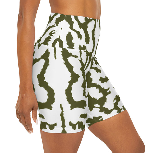 Arctic Jungle Camo High Waisted Shorts