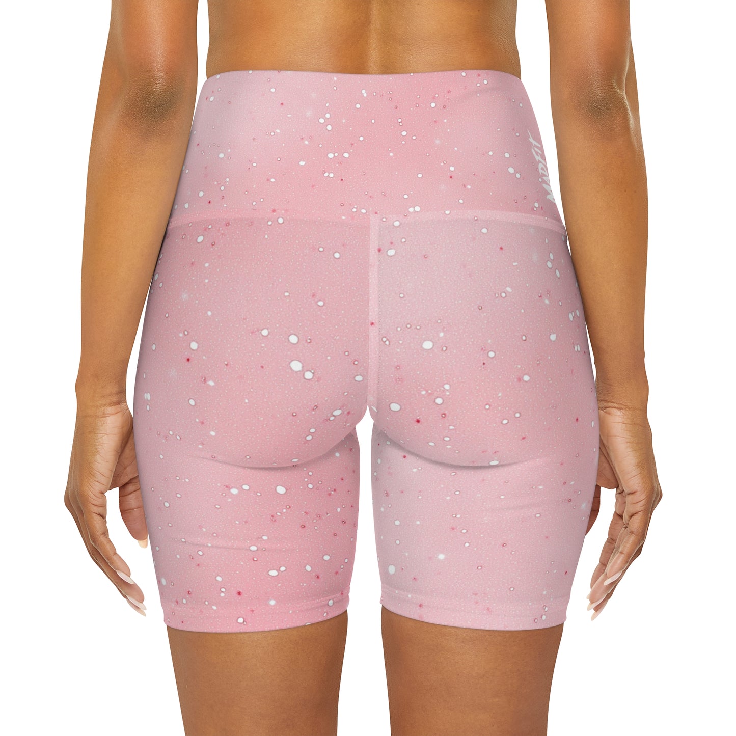 Baby Pink “Speckled” High Waisted Shorts