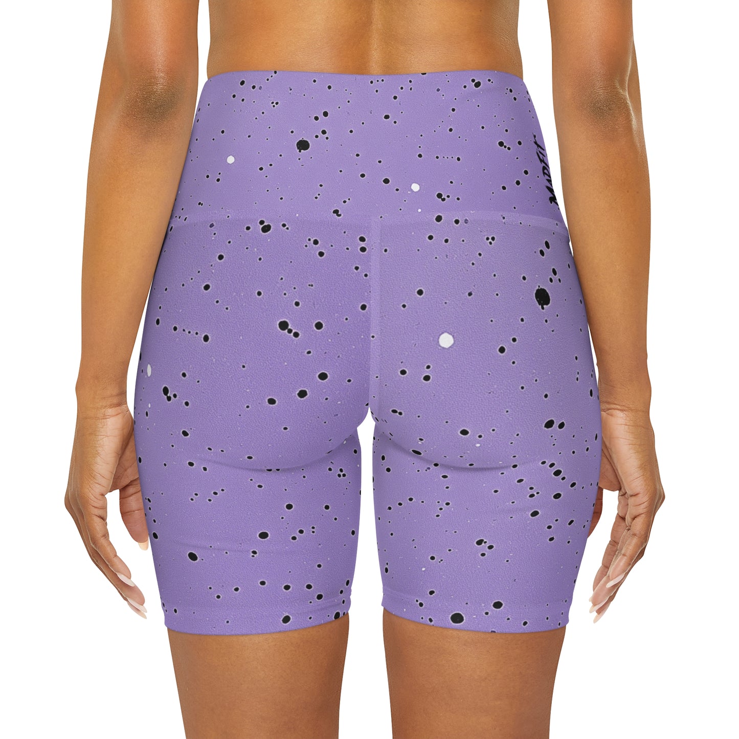 Lavender “speckled” High Waisted Shorts