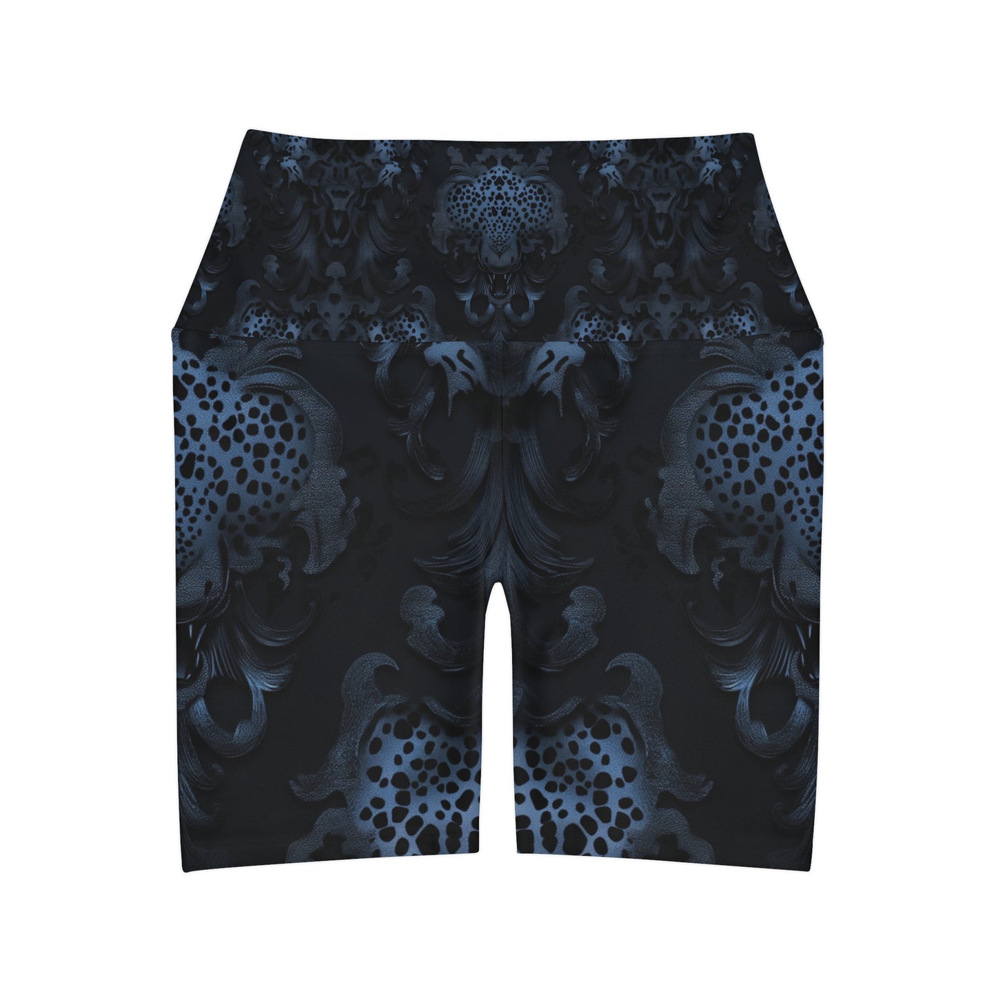 Steel Blue Night Stalker High Waisted Shorts