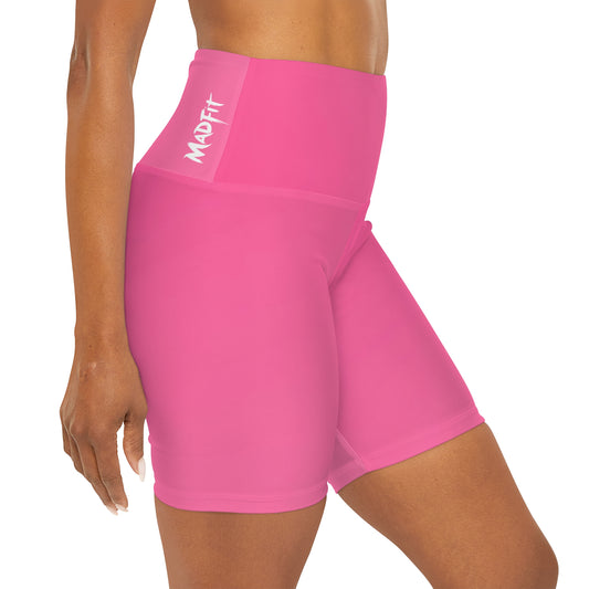 Bubblegum Pink Fade MadFit High Waisted Shorts