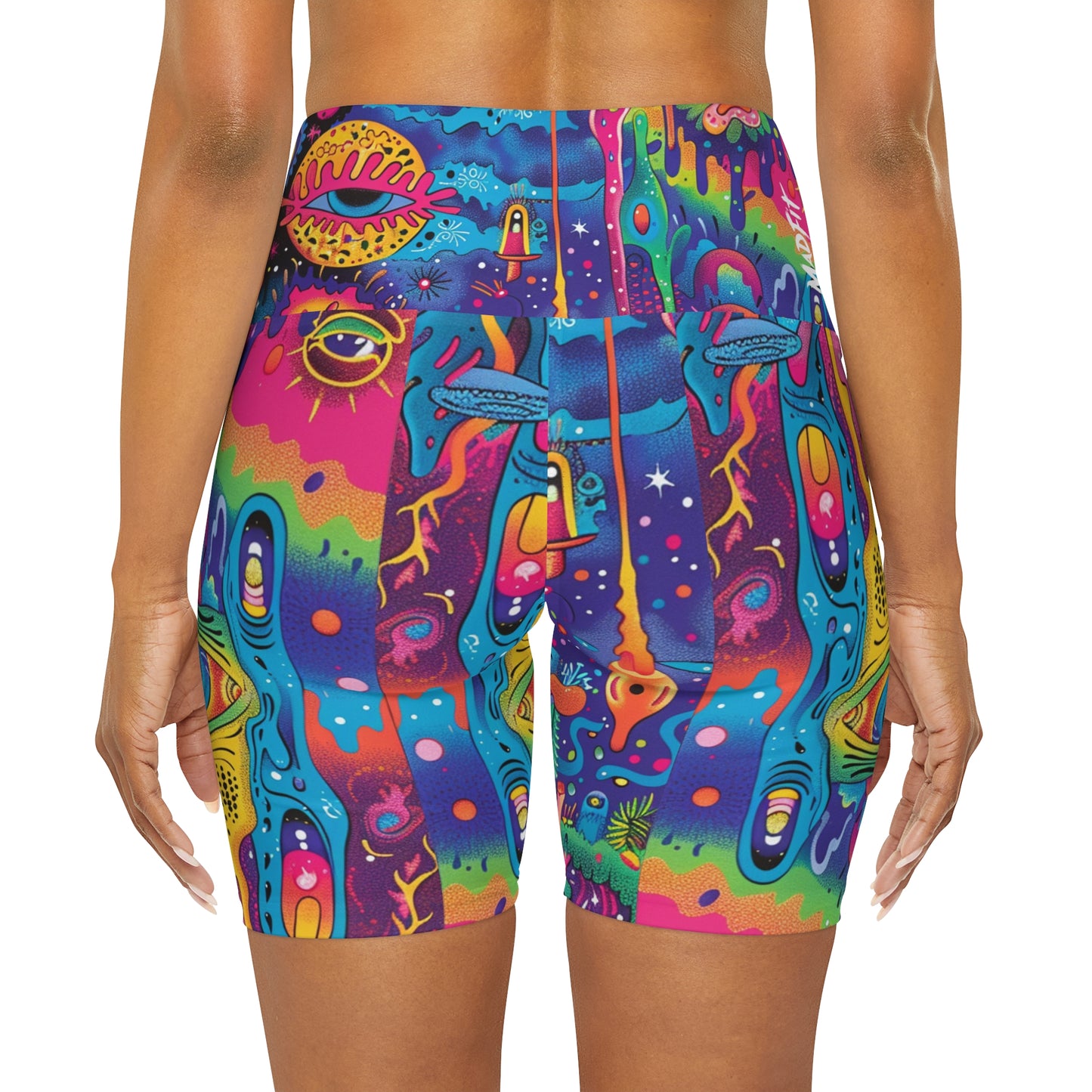 Acid Psychonaut High Waisted Shorts