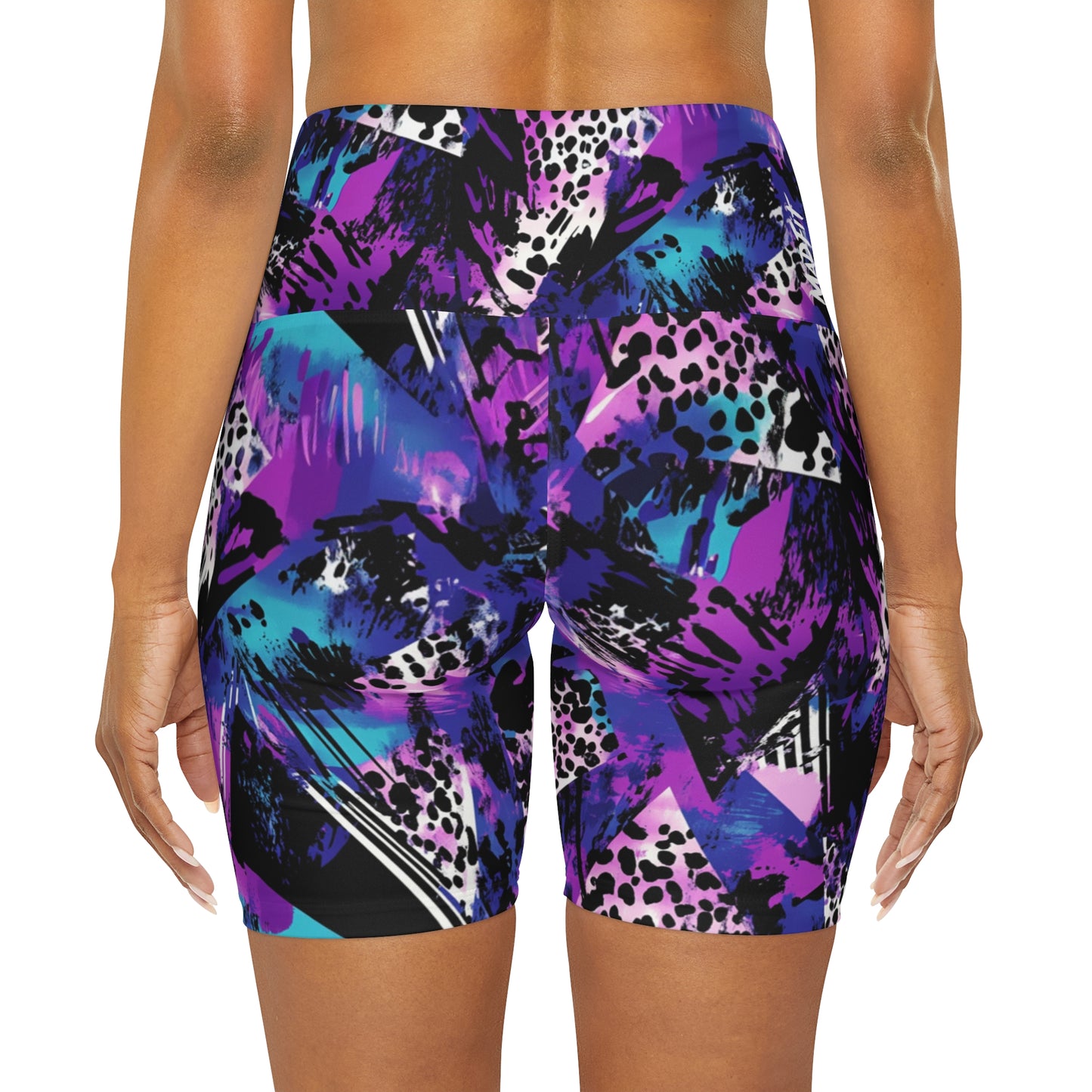 Prismatic Night Stalker High Waisted Shorts