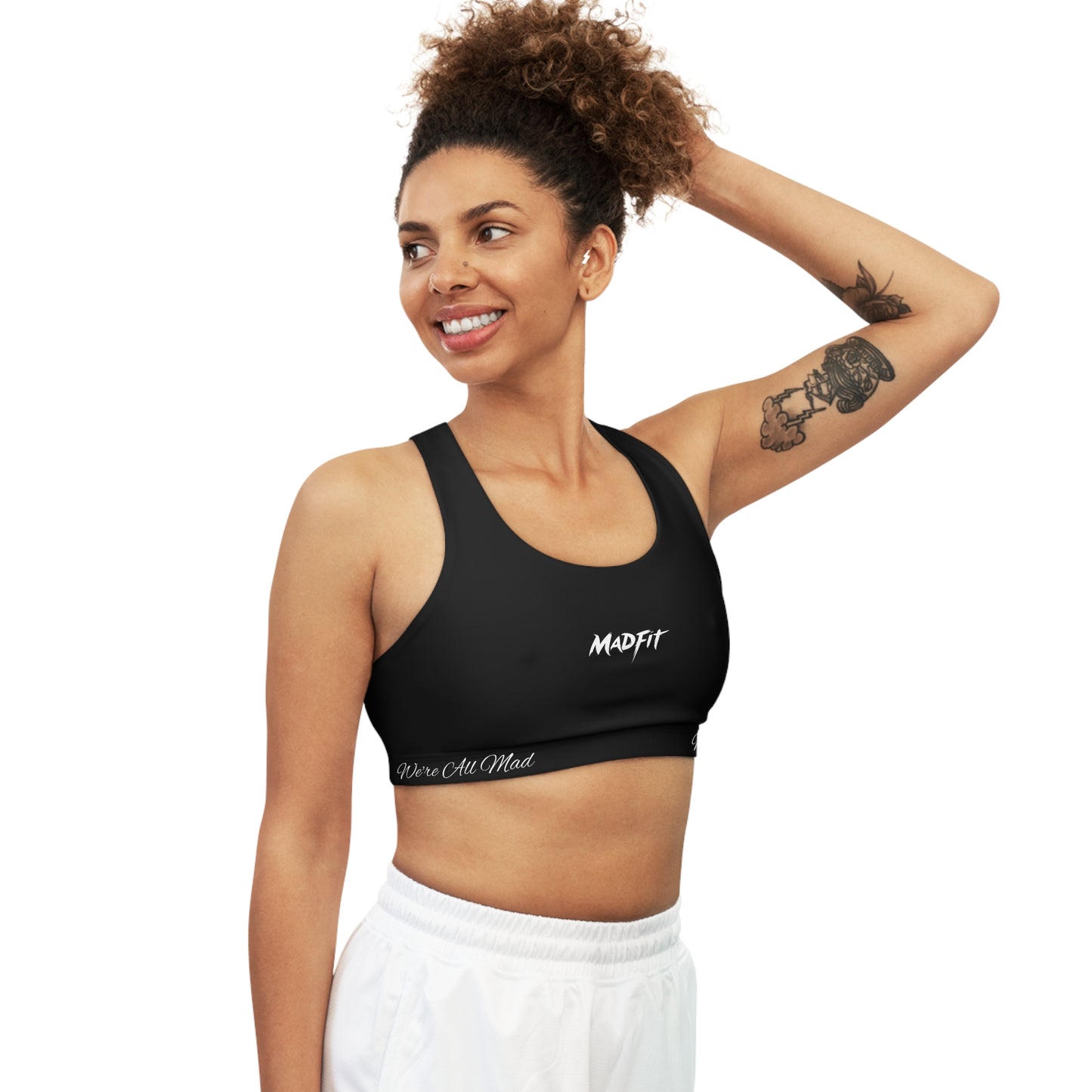 Midnight Black MadFit Seamless Sports Bra