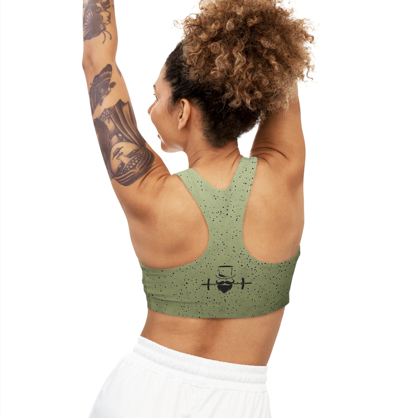 Olive Grove Speckled Seamless Sports Bra