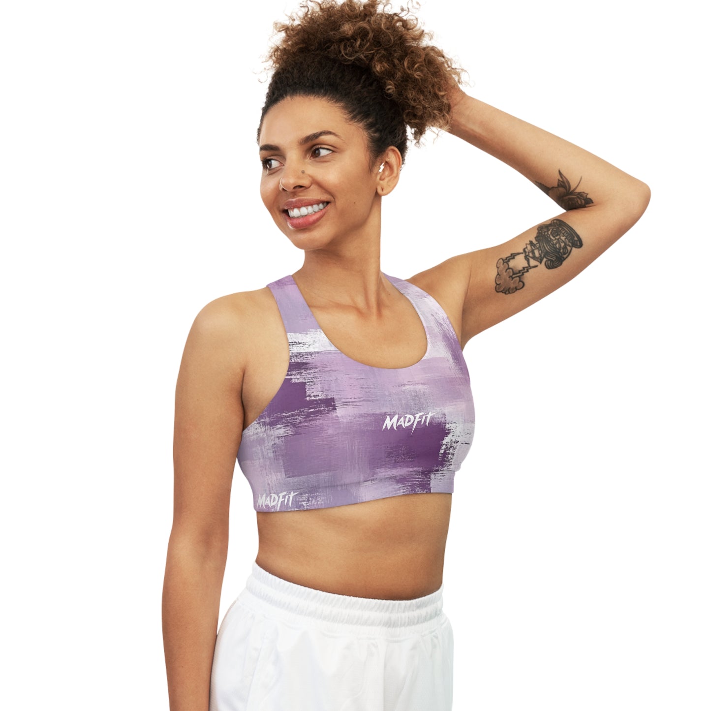 Lavender Brushed Seamless Sports Bra