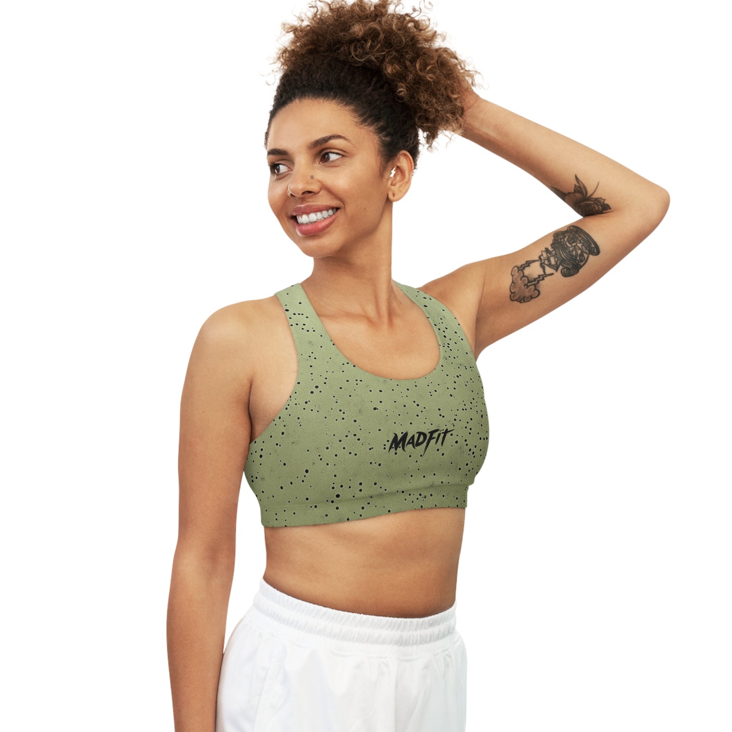 Olive Grove Speckled Seamless Sports Bra