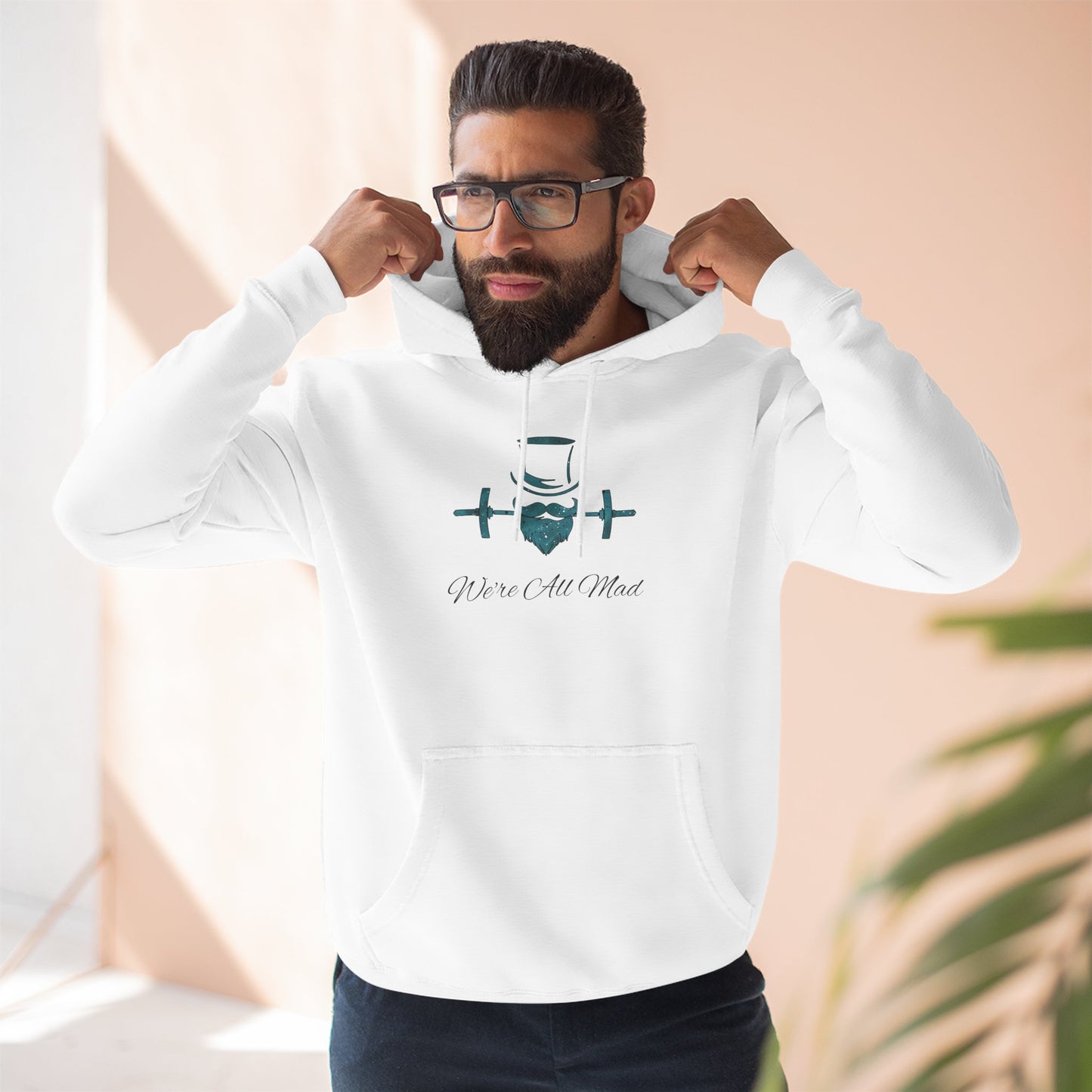 Deep Teal Splatter Hoodie